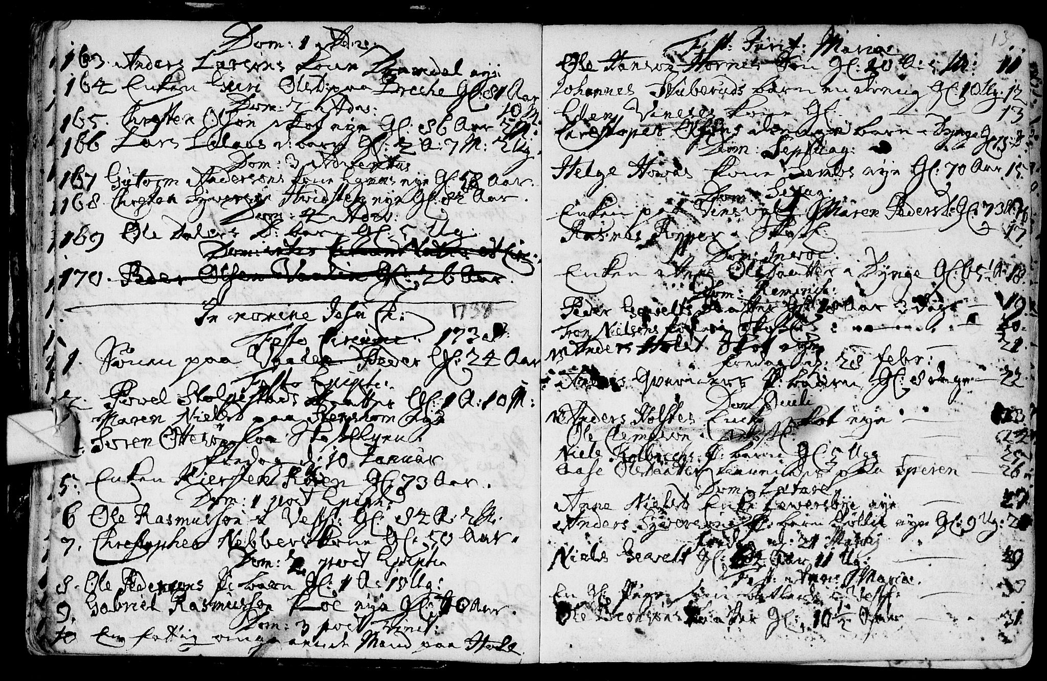 Eiker kirkebøker, SAKO/A-4/F/Fa/L0007: Ministerialbok nr. I 7 /1, 1733-1808, s. 13