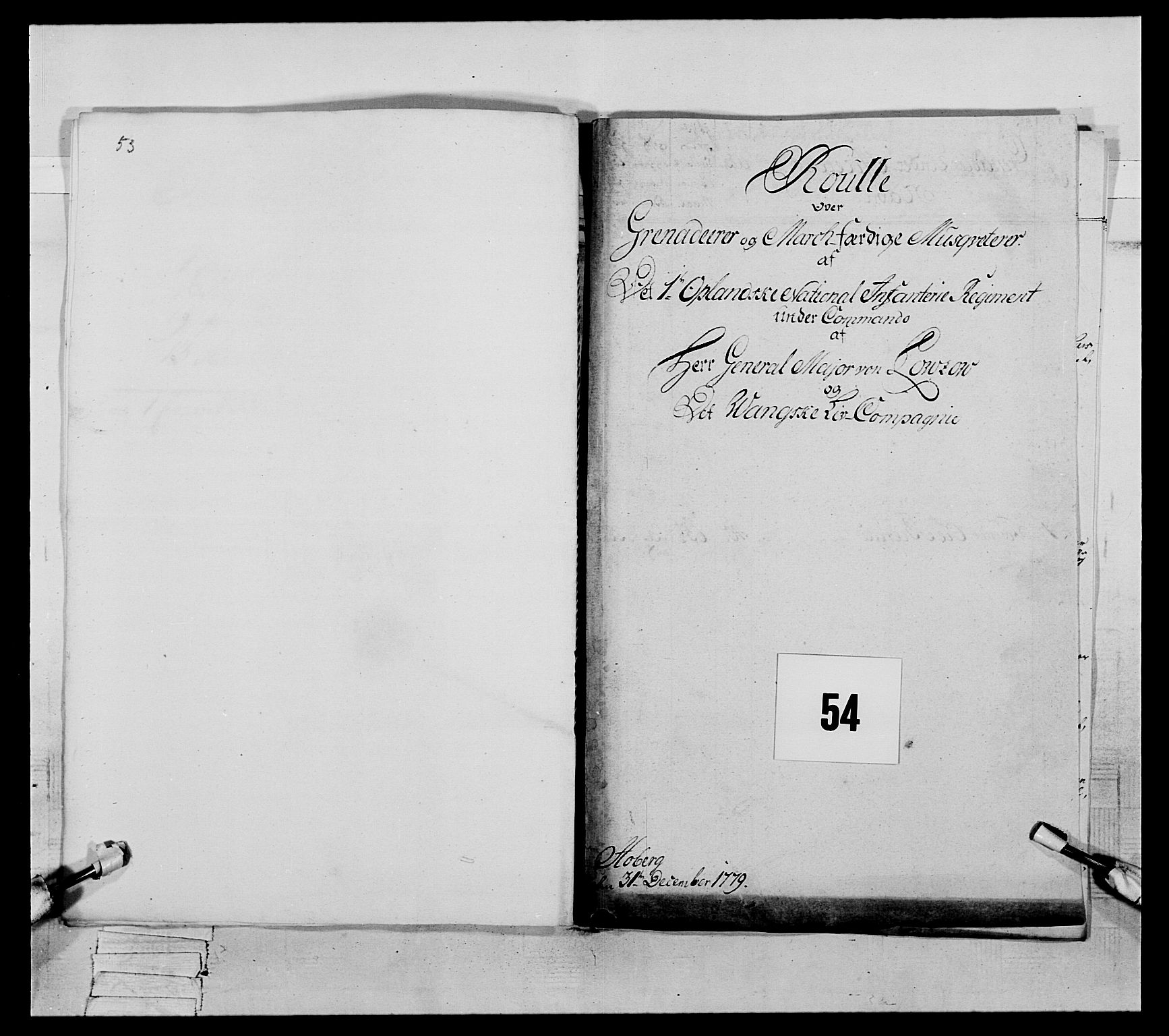 Generalitets- og kommissariatskollegiet, Det kongelige norske kommissariatskollegium, RA/EA-5420/E/Eh/L0059: 1. Opplandske nasjonale infanteriregiment, 1775-1783, s. 382