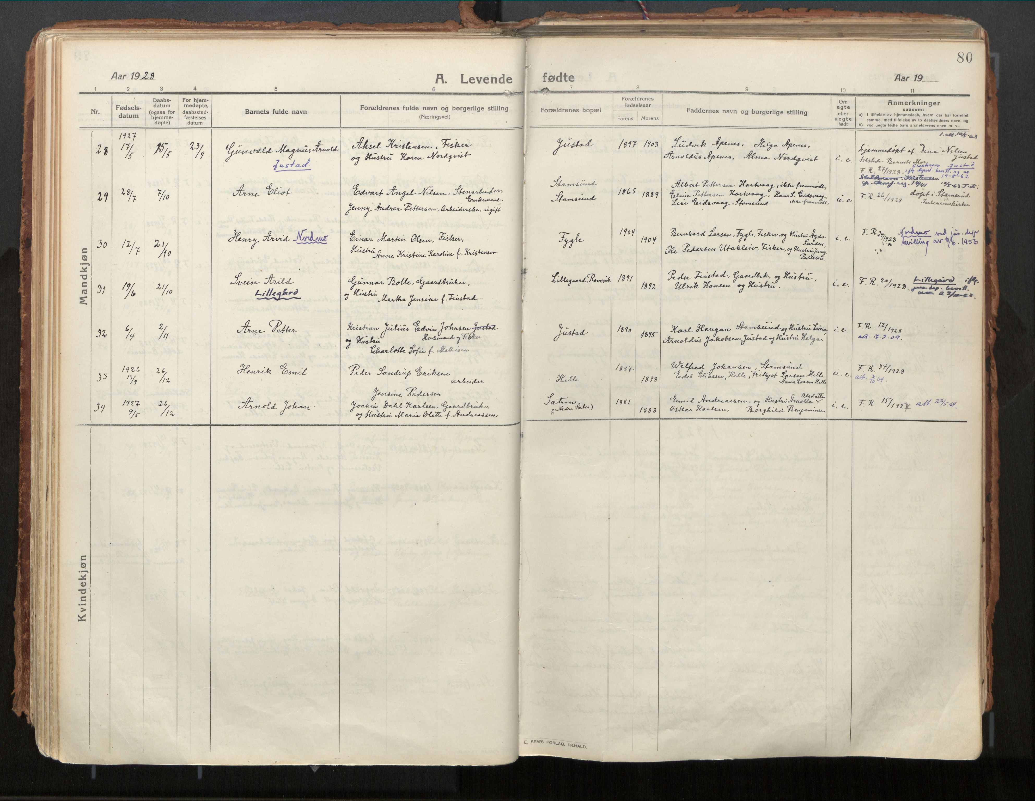 Ministerialprotokoller, klokkerbøker og fødselsregistre - Nordland, SAT/A-1459/882/L1181: Ministerialbok nr. 882A03, 1913-1937, s. 80