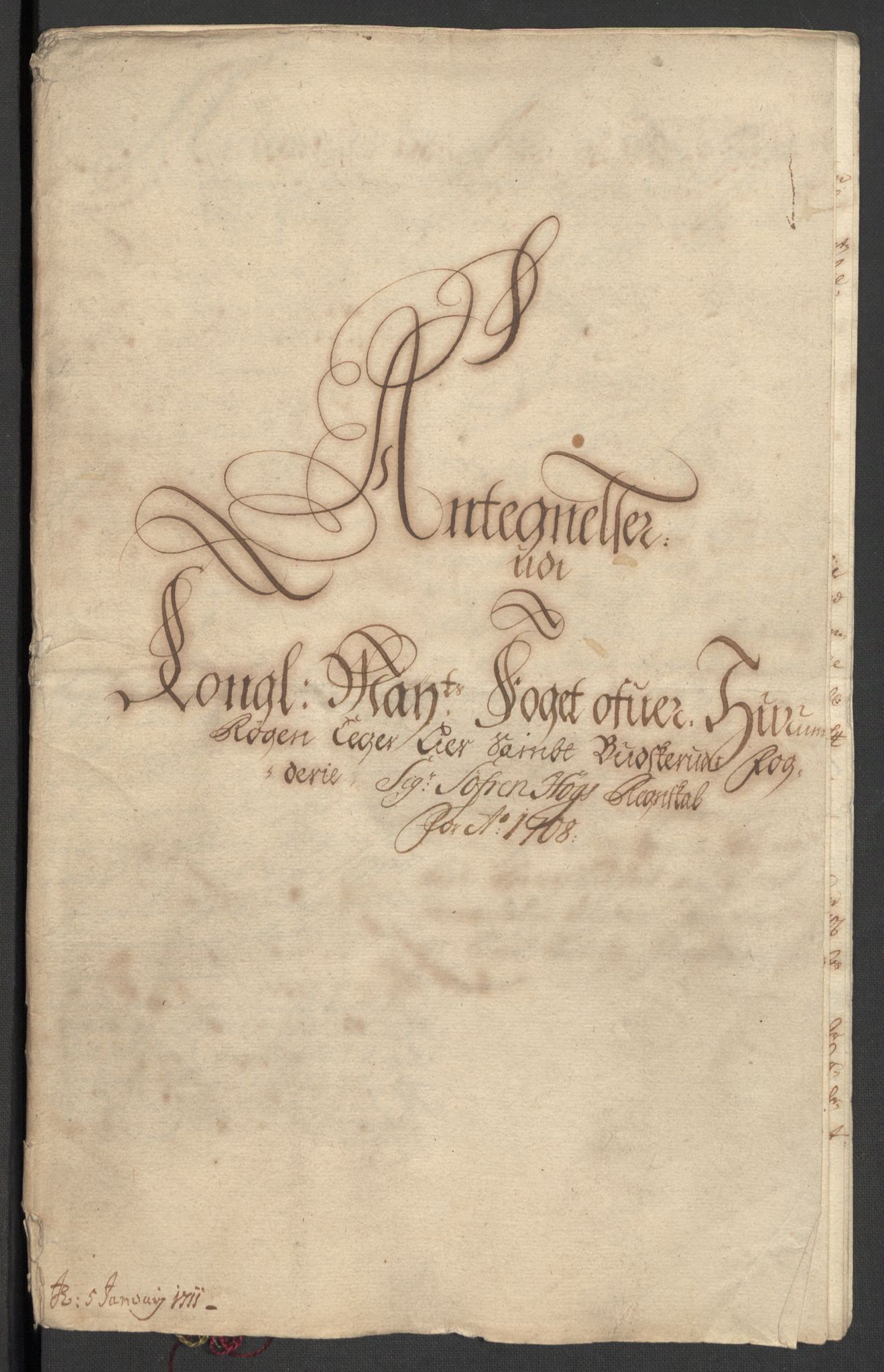 Rentekammeret inntil 1814, Reviderte regnskaper, Fogderegnskap, AV/RA-EA-4092/R31/L1702: Fogderegnskap Hurum, Røyken, Eiker, Lier og Buskerud, 1708, s. 306