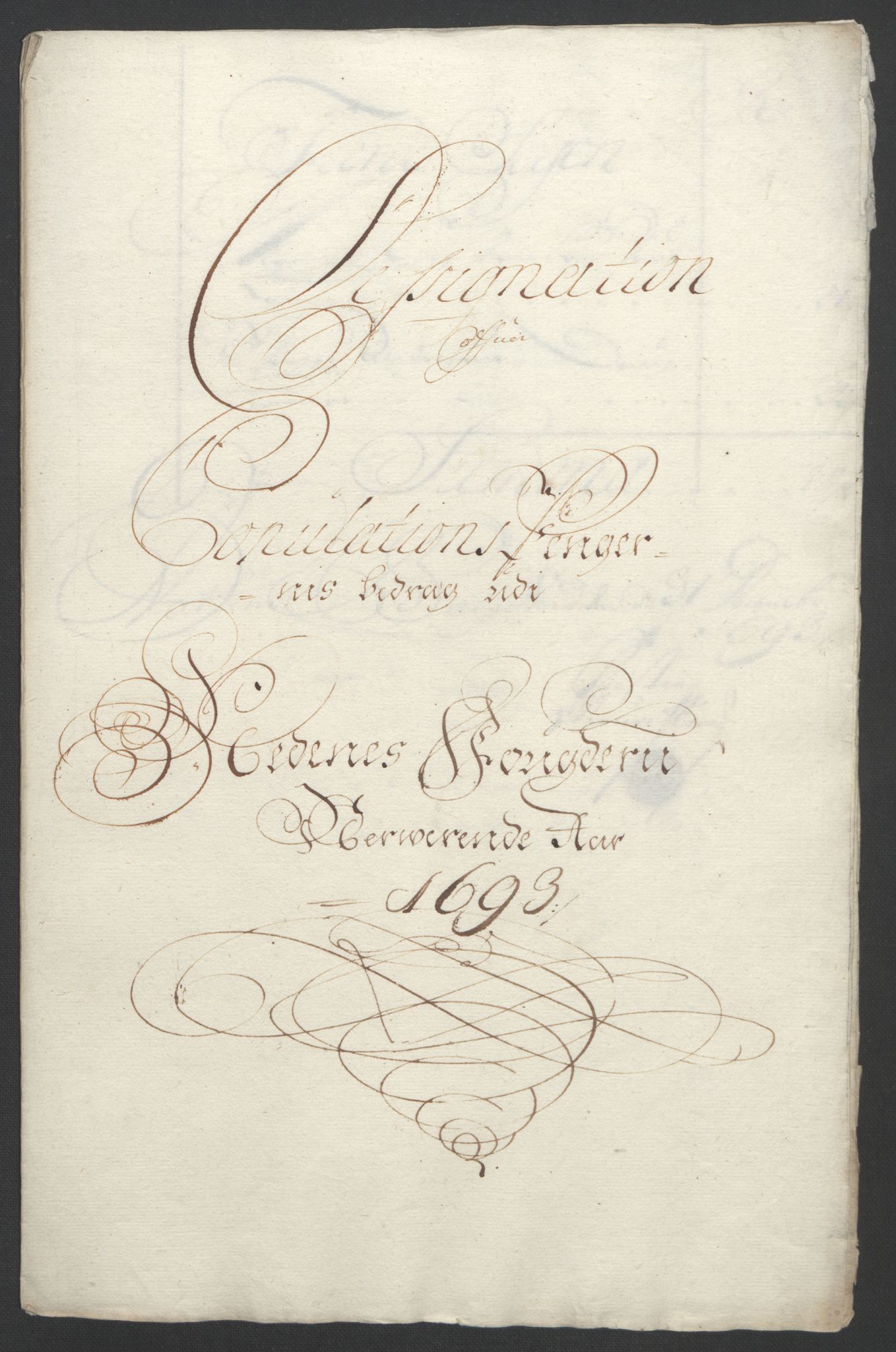 Rentekammeret inntil 1814, Reviderte regnskaper, Fogderegnskap, AV/RA-EA-4092/R39/L2312: Fogderegnskap Nedenes, 1693-1695, s. 60