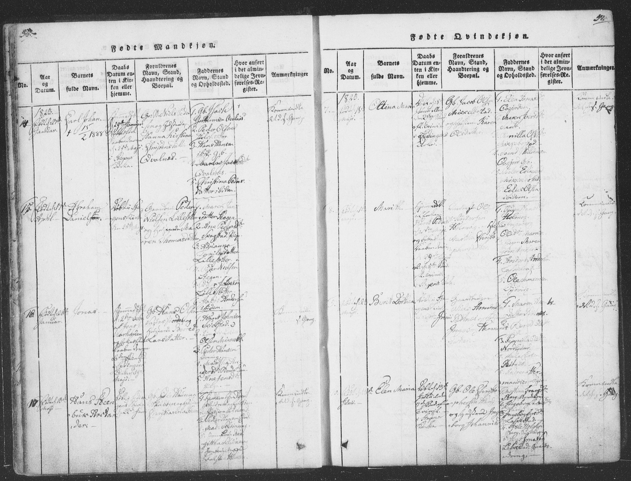 Ministerialprotokoller, klokkerbøker og fødselsregistre - Nordland, AV/SAT-A-1459/855/L0798: Ministerialbok nr. 855A06, 1821-1835, s. 36-37