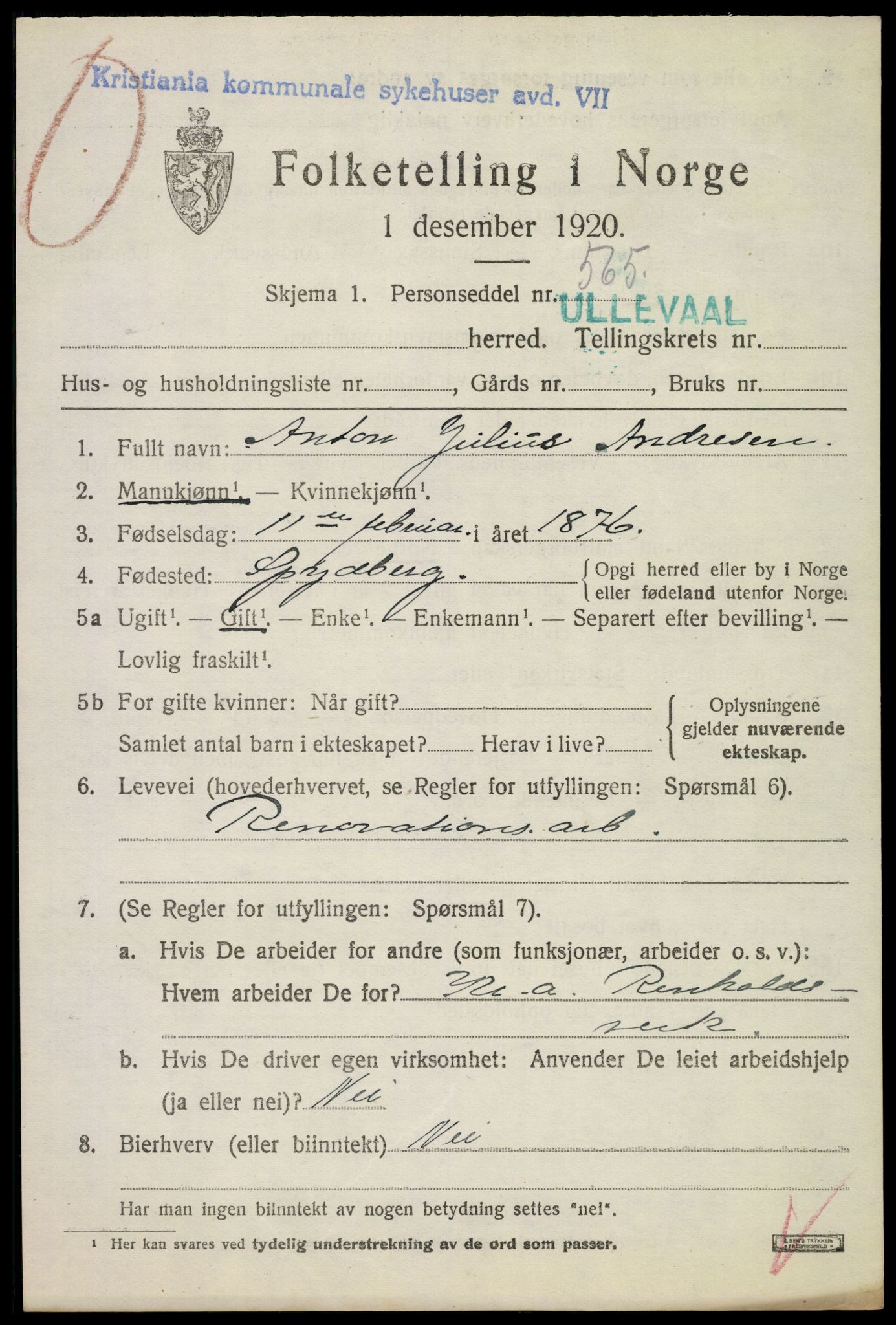 SAO, Folketelling 1920 for 0218 Aker herred, 1920, s. 53230
