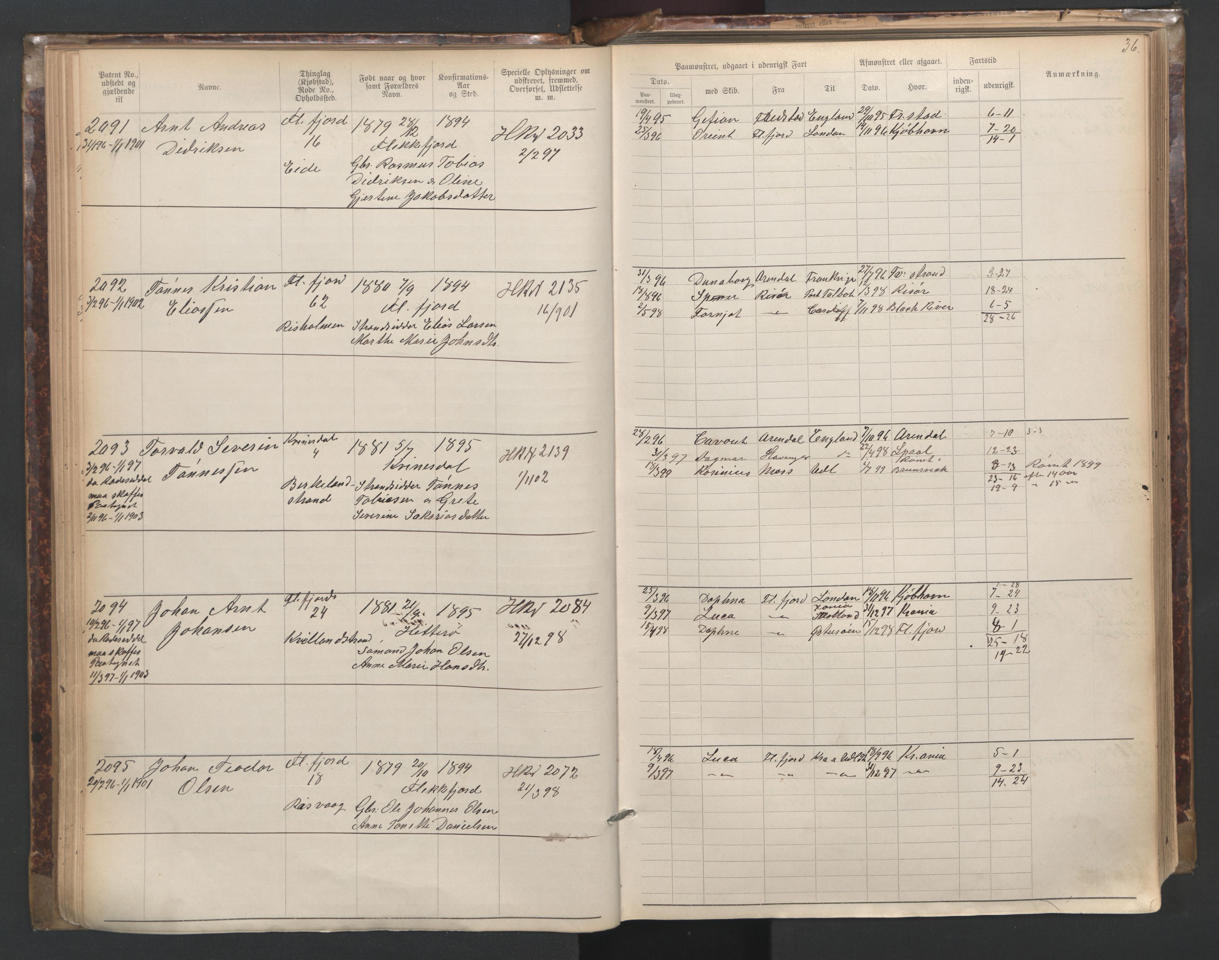 Flekkefjord mønstringskrets, AV/SAK-2031-0018/F/Fa/L0003: Annotasjonsrulle nr 1921-2963 med register, N-3, 1892-1948, s. 65