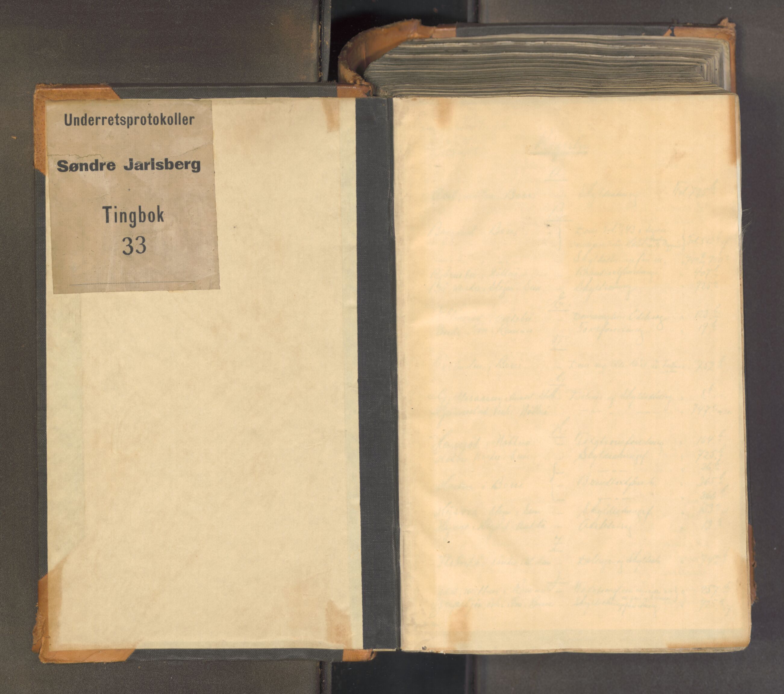 Søndre Jarlsberg sorenskriveri, AV/SAKO-A-129/F/Fa/L0033: Tingbok, 1837-1845