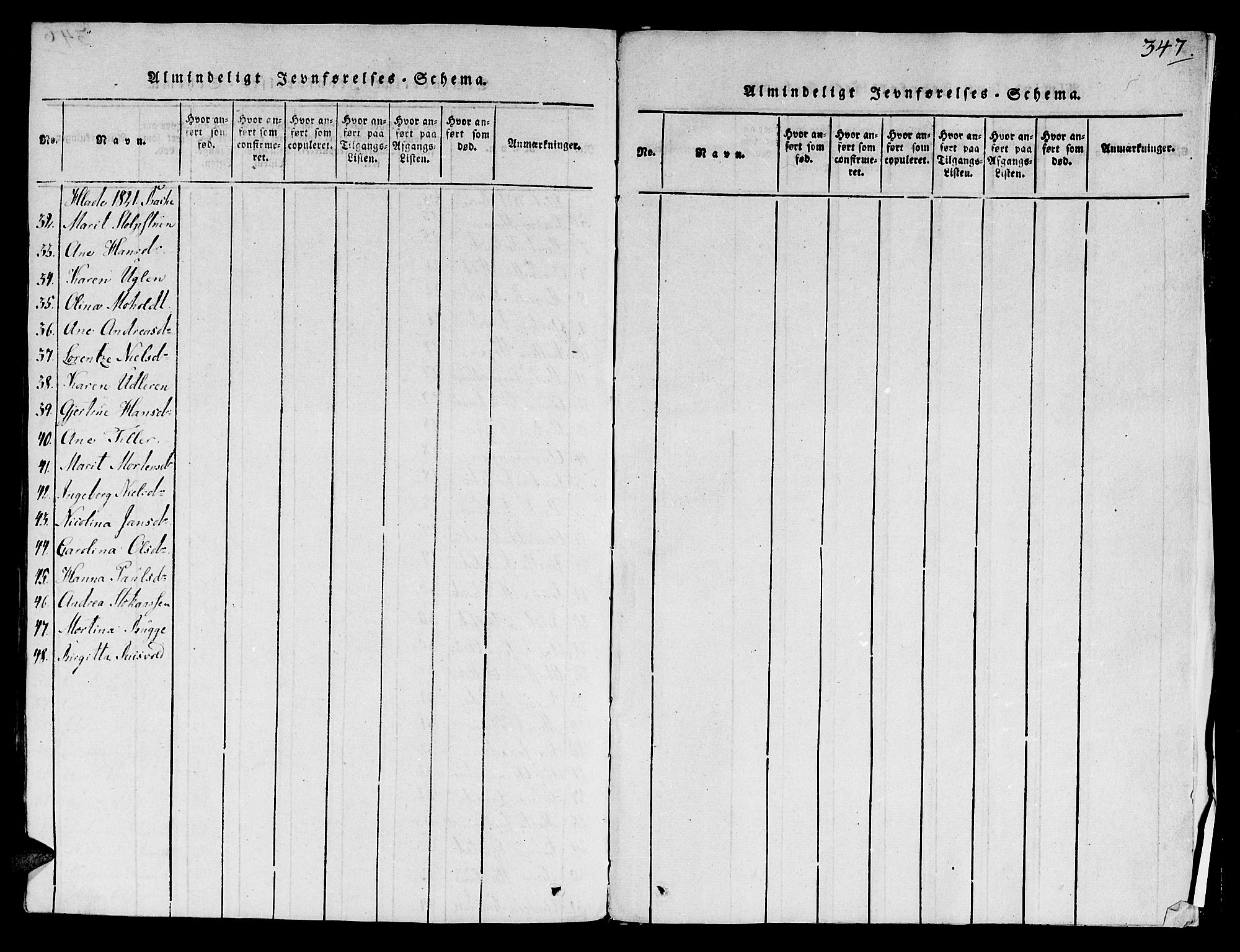 Ministerialprotokoller, klokkerbøker og fødselsregistre - Sør-Trøndelag, SAT/A-1456/606/L0283: Ministerialbok nr. 606A03 /1, 1818-1823, s. 347