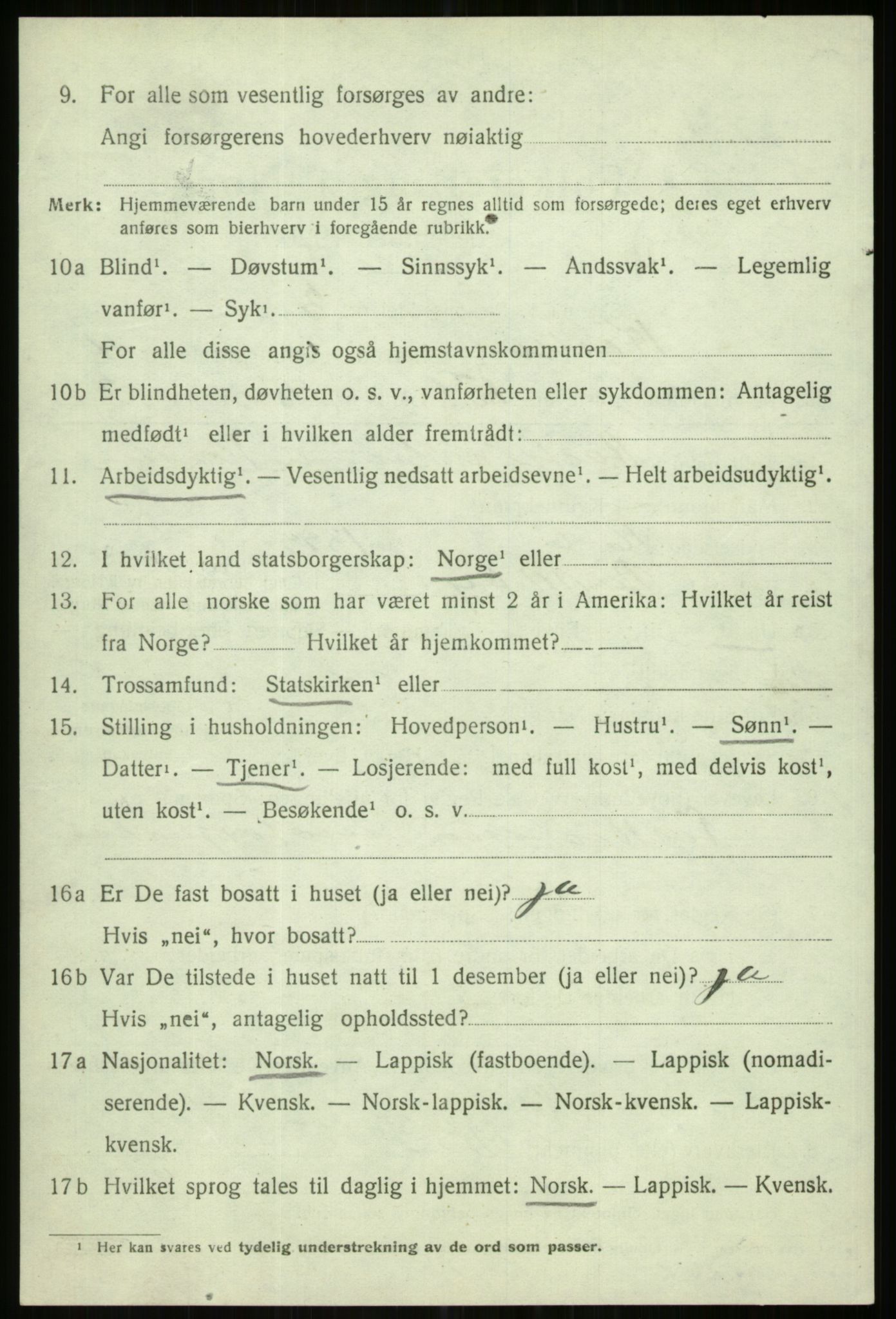 SATØ, Folketelling 1920 for 1936 Karlsøy herred, 1920, s. 2072