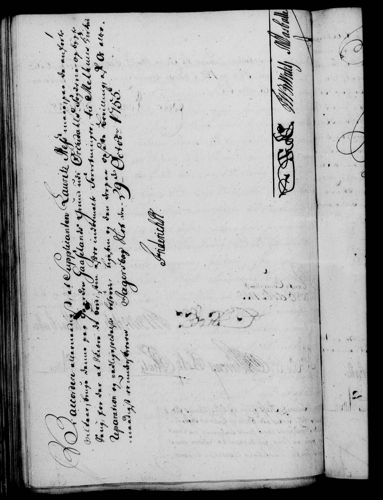 Rentekammeret, Kammerkanselliet, RA/EA-3111/G/Gf/Gfa/L0037: Norsk relasjons- og resolusjonsprotokoll (merket RK 52.37), 1755, s. 560