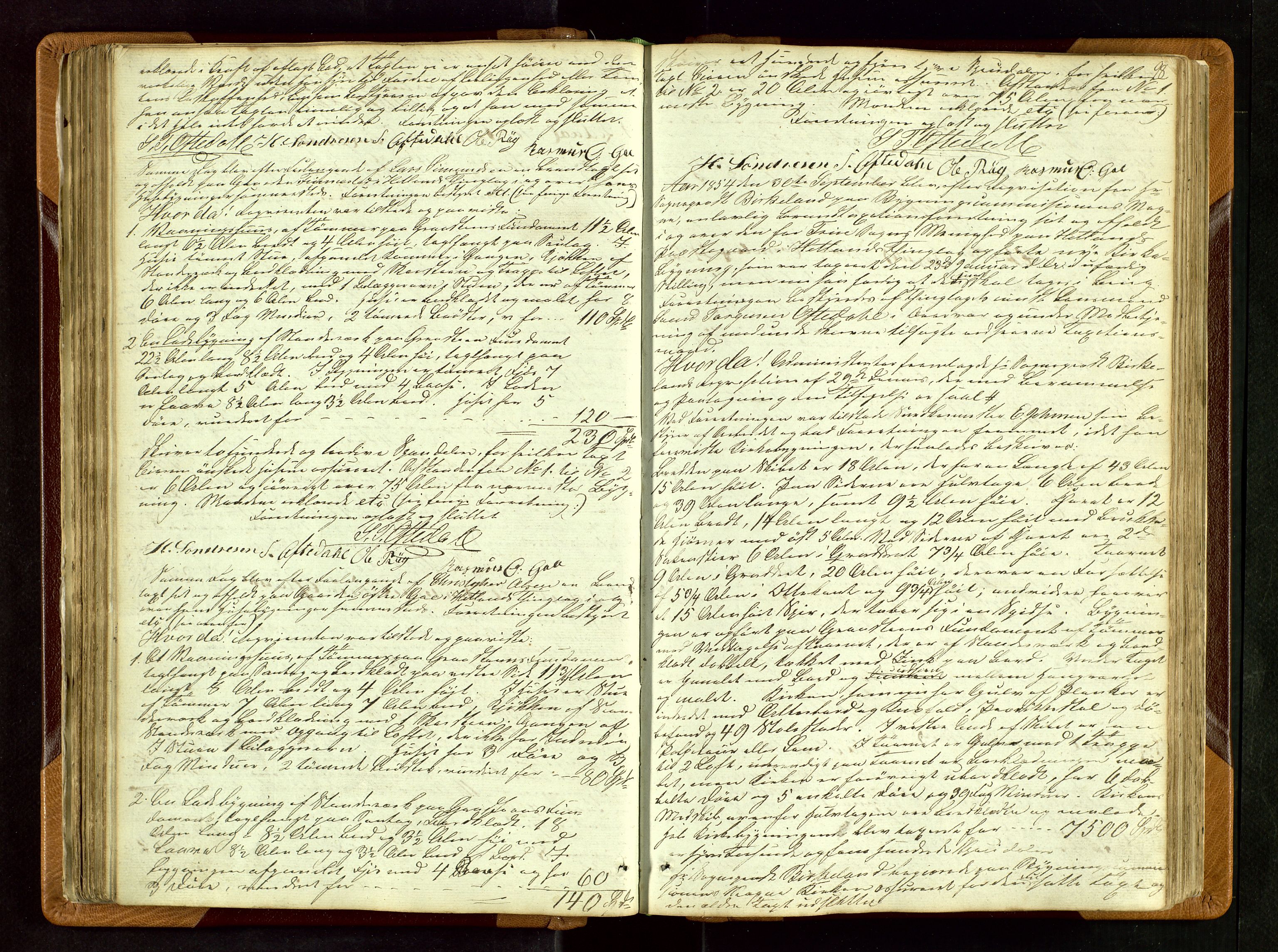 Hetland lensmannskontor, AV/SAST-A-100101/Goa/L0001: "Brandtaxations-Protocol for Goe Thinglaug", 1846-1874, s. 97b-98a