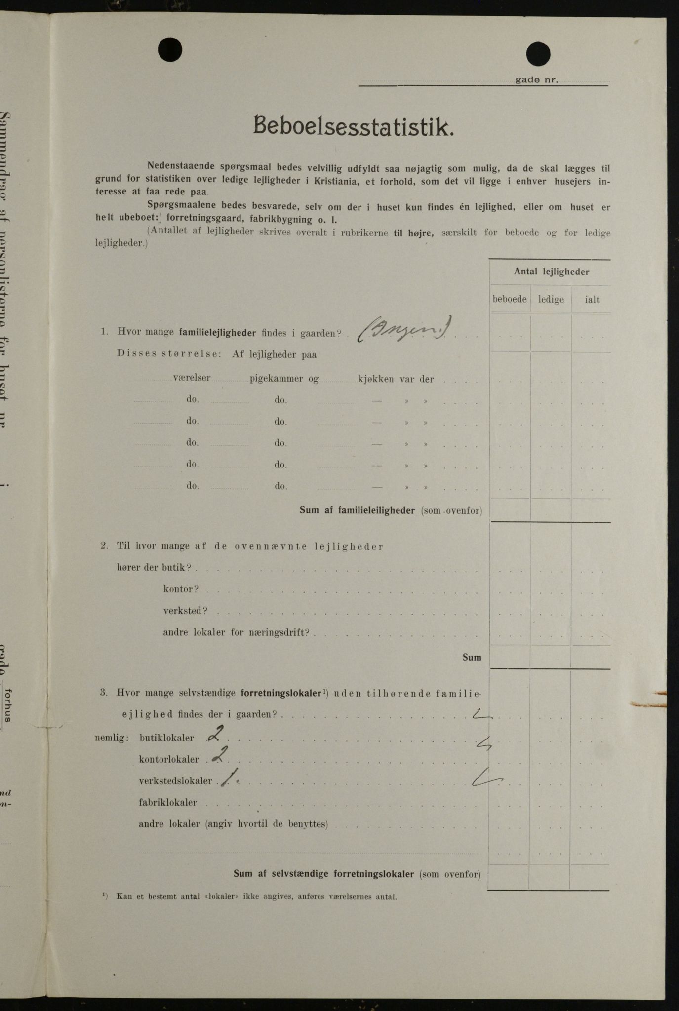 OBA, Kommunal folketelling 1.2.1908 for Kristiania kjøpstad, 1908, s. 51623