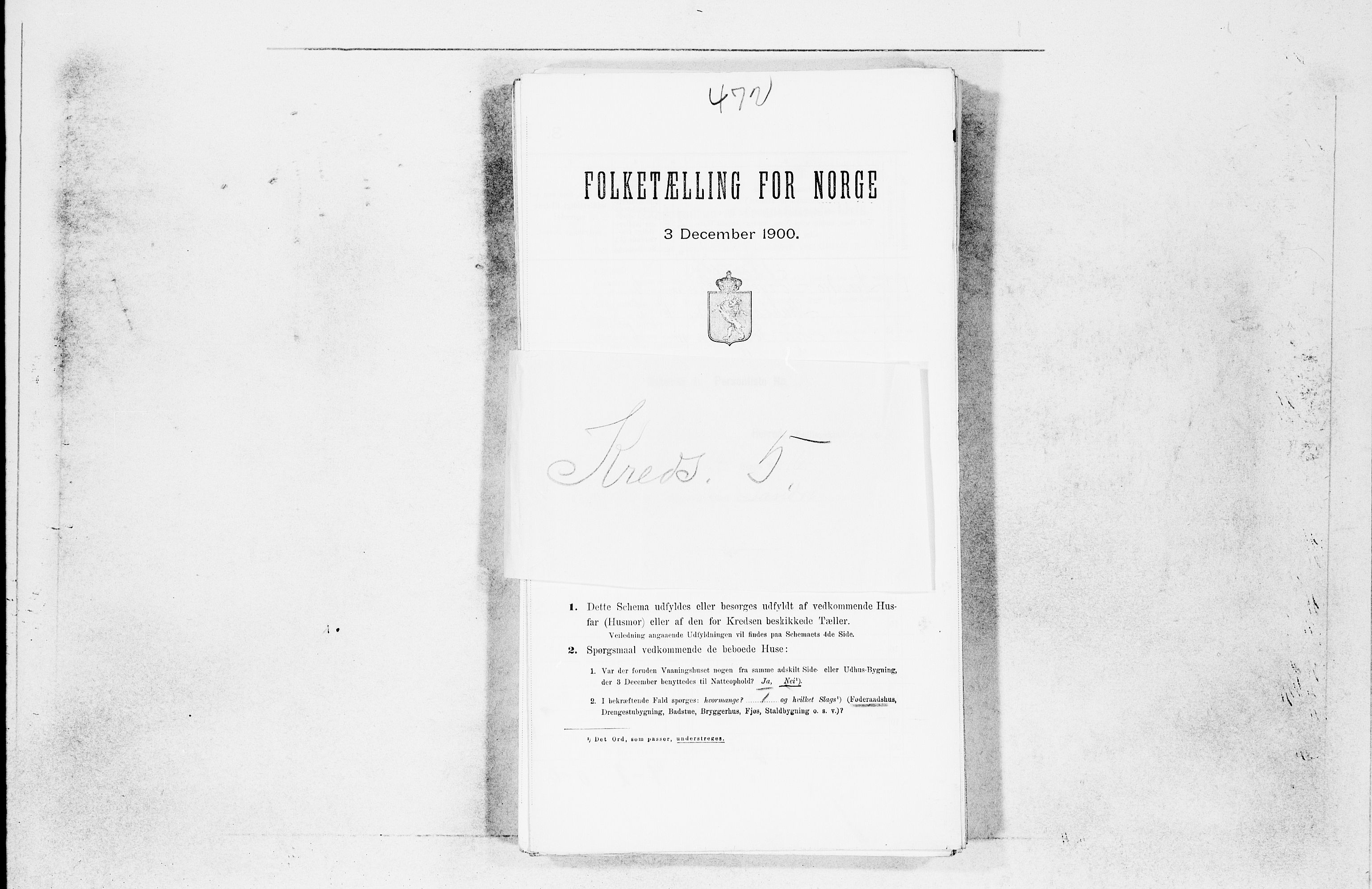 SAB, Folketelling 1900 for 1246 Fjell herred, 1900, s. 542