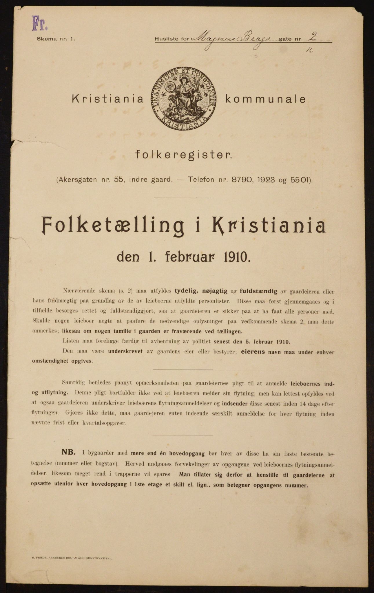 OBA, Kommunal folketelling 1.2.1910 for Kristiania, 1910, s. 57041