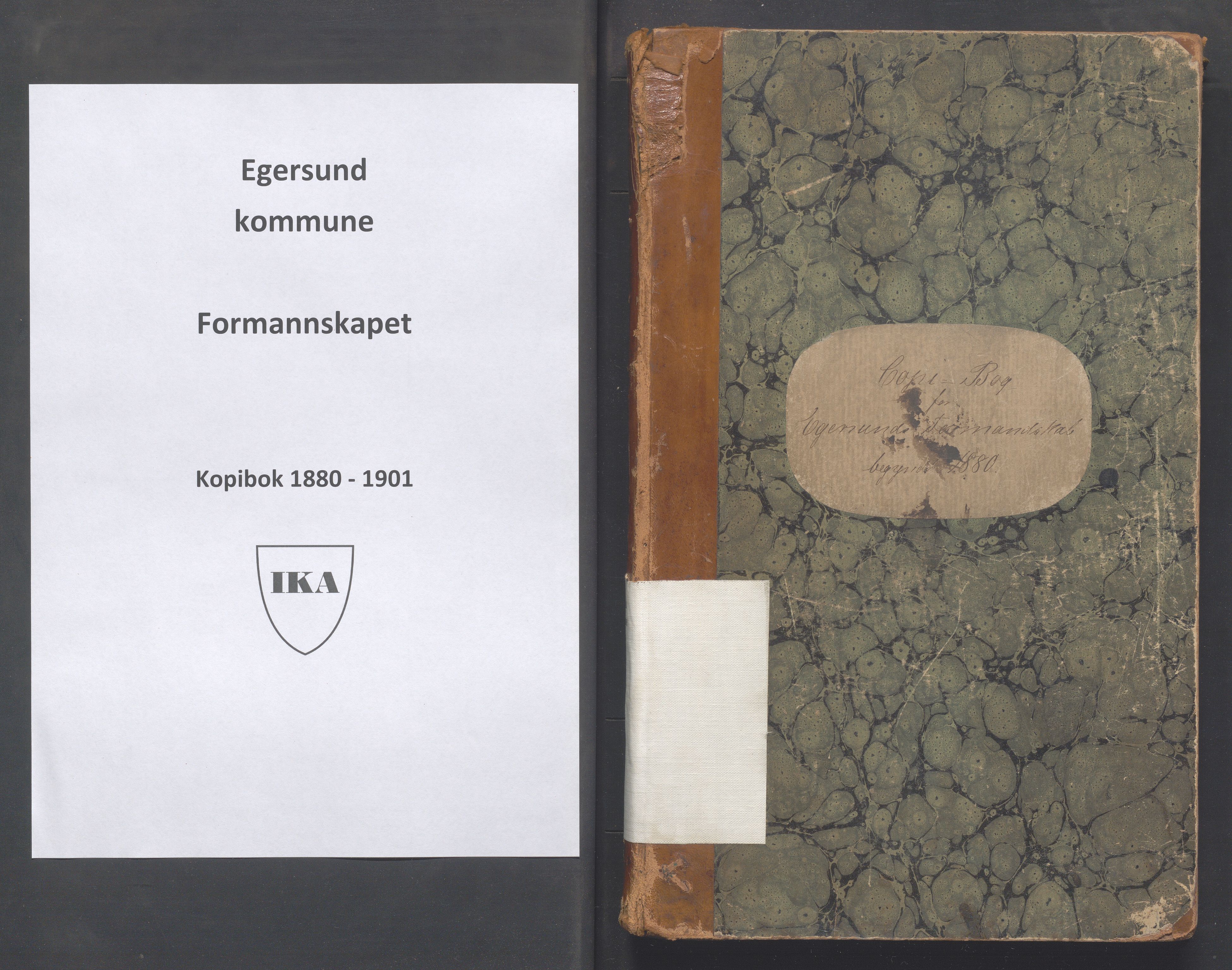 Egersund kommune (Ladested) - Formannskapet, IKAR/K-100502/B/L0002: Kopibok, 1880-1901