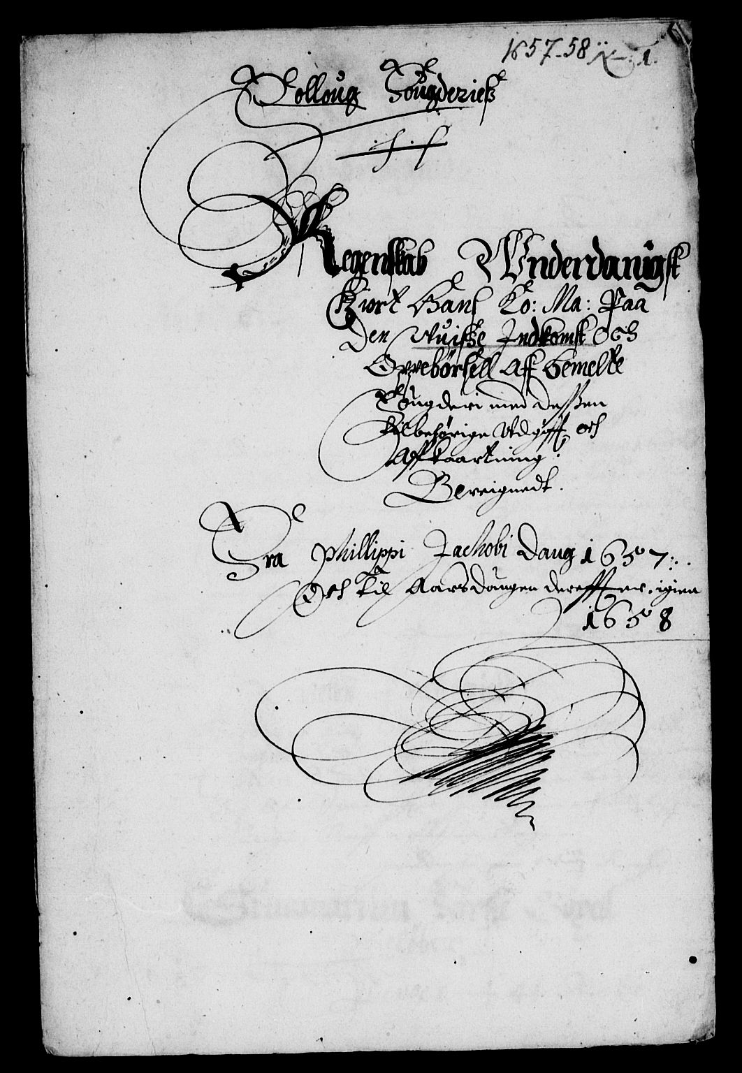 Rentekammeret inntil 1814, Reviderte regnskaper, Lensregnskaper, AV/RA-EA-5023/R/Rb/Rba/L0240: Akershus len, 1656-1658