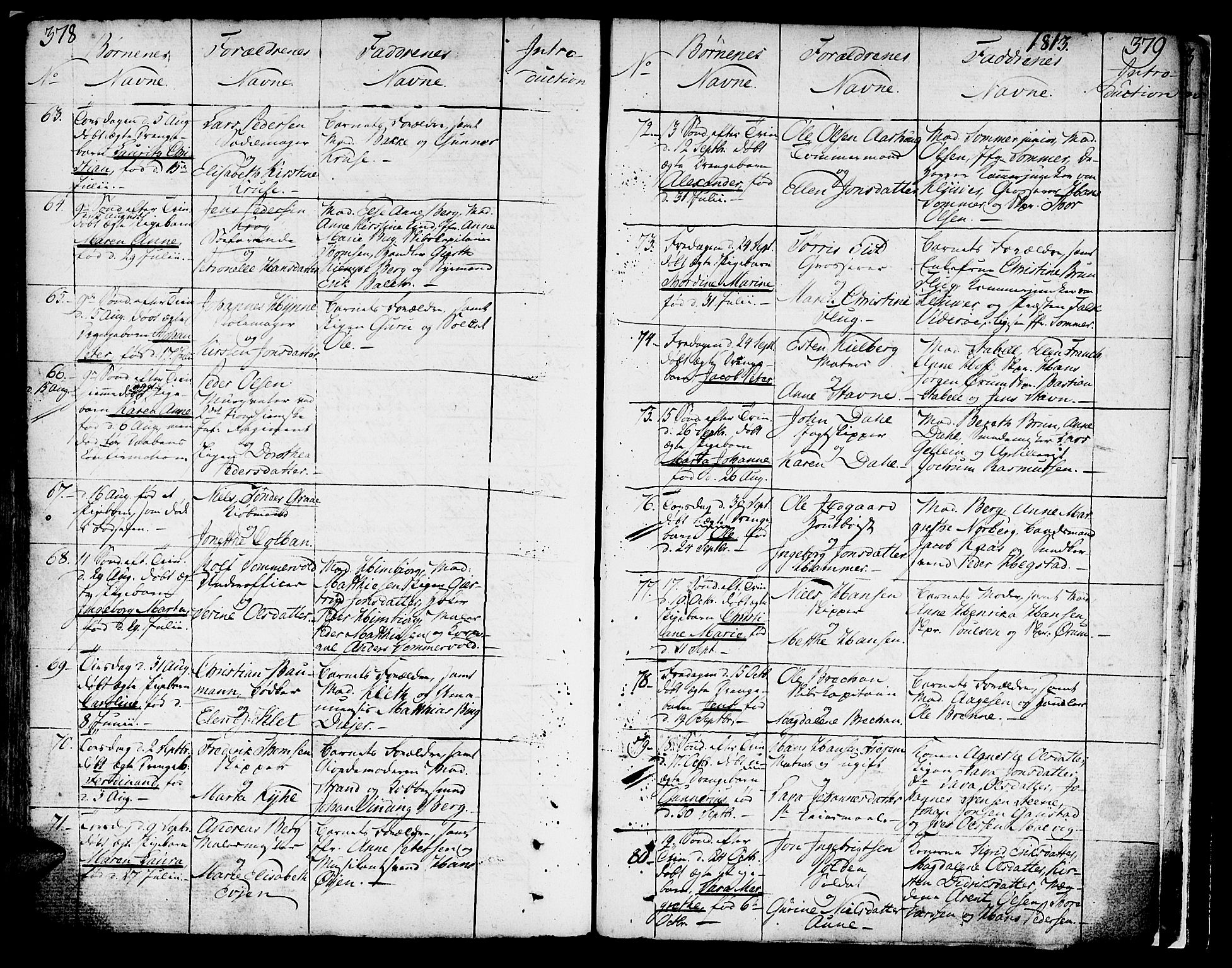 Ministerialprotokoller, klokkerbøker og fødselsregistre - Sør-Trøndelag, AV/SAT-A-1456/602/L0104: Ministerialbok nr. 602A02, 1774-1814, s. 378-379