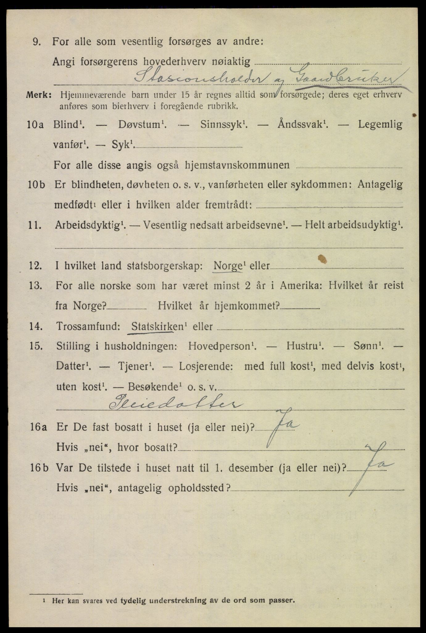 SAH, Folketelling 1920 for 0428 Trysil herred, 1920, s. 11914