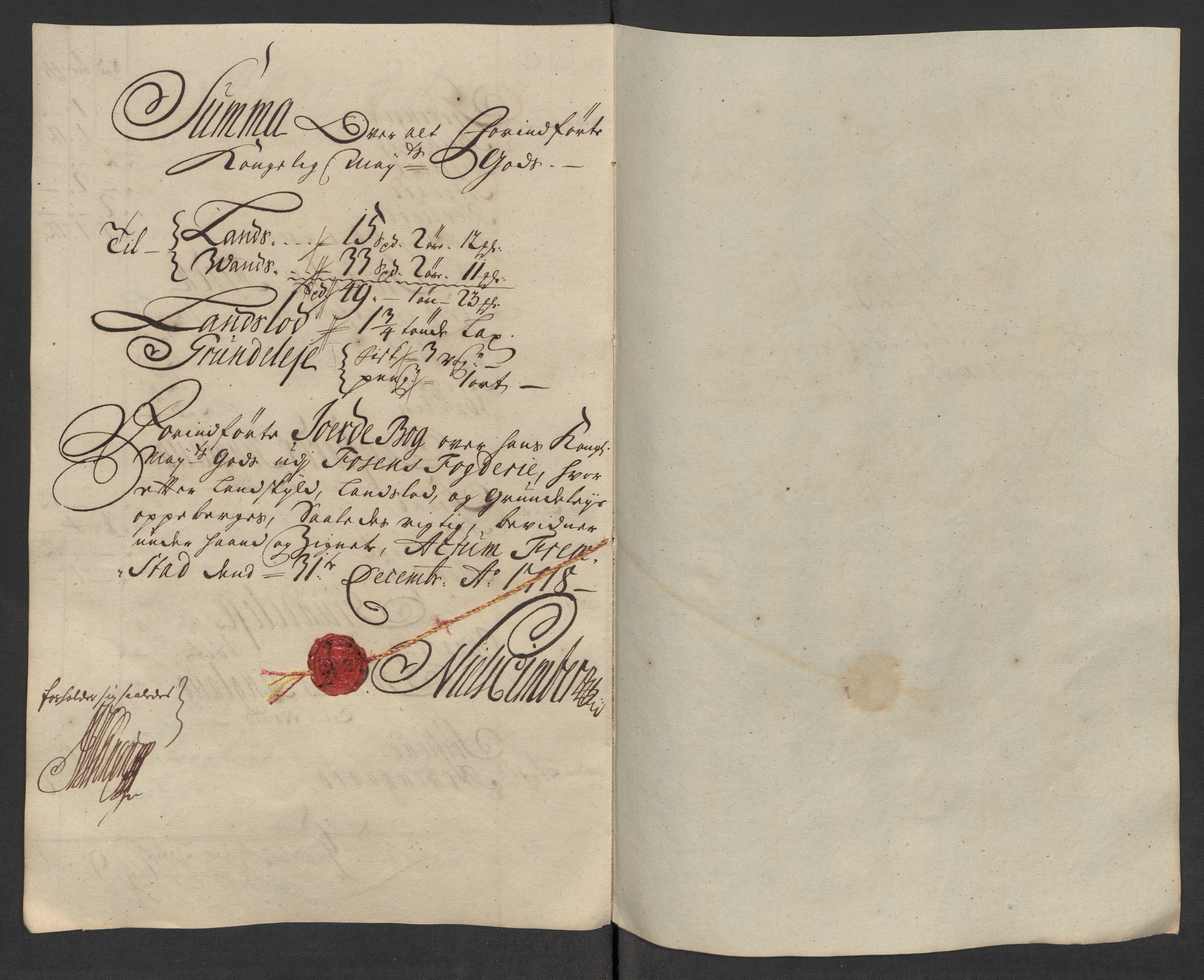 Rentekammeret inntil 1814, Reviderte regnskaper, Fogderegnskap, RA/EA-4092/R57/L3866: Fogderegnskap Fosen, 1718, s. 153