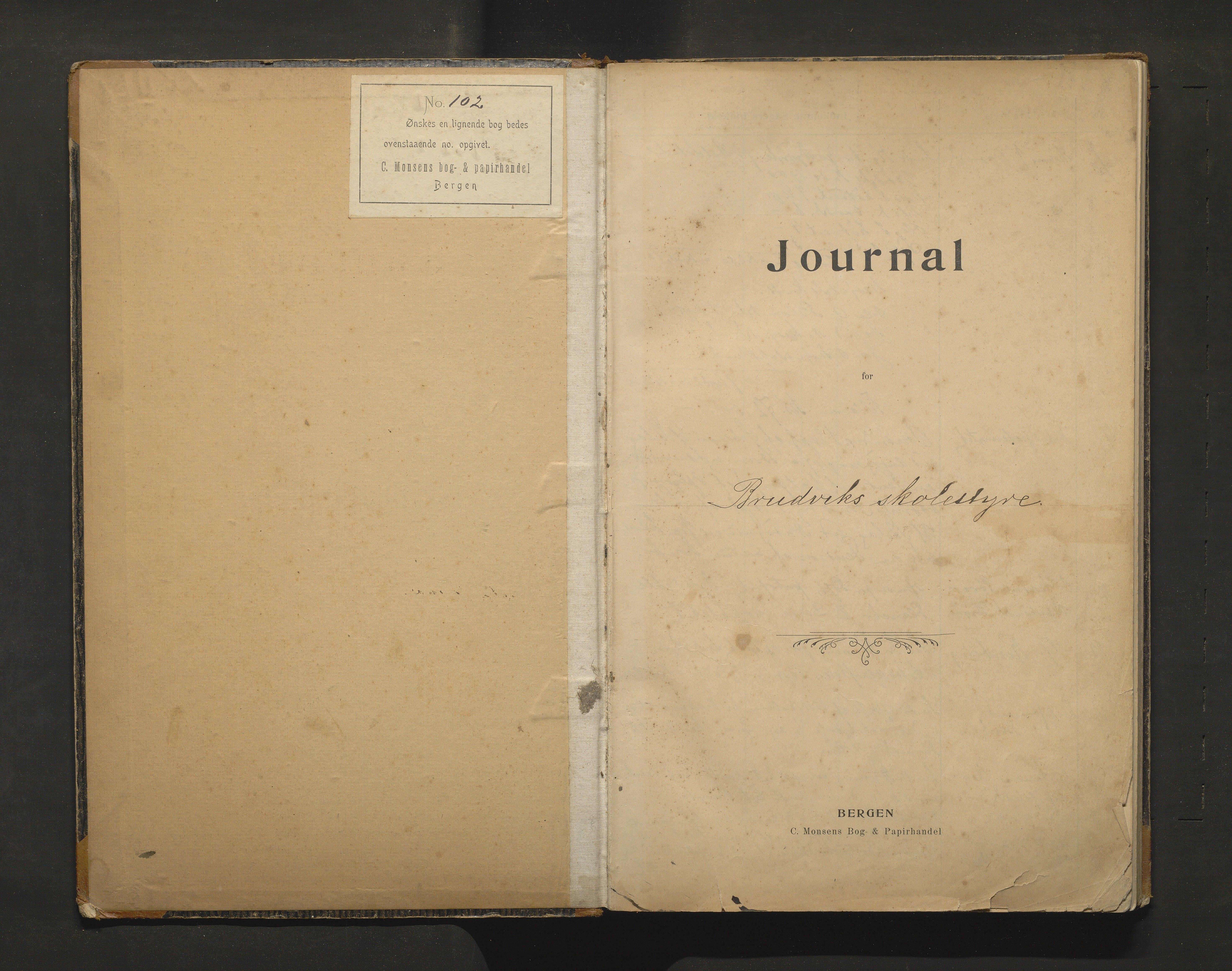 Bruvik kommune. Skulestyre, IKAH/1251a-211/C/Ca/L0002: Postjournal for Bruvik skulestyre, 1901-1912