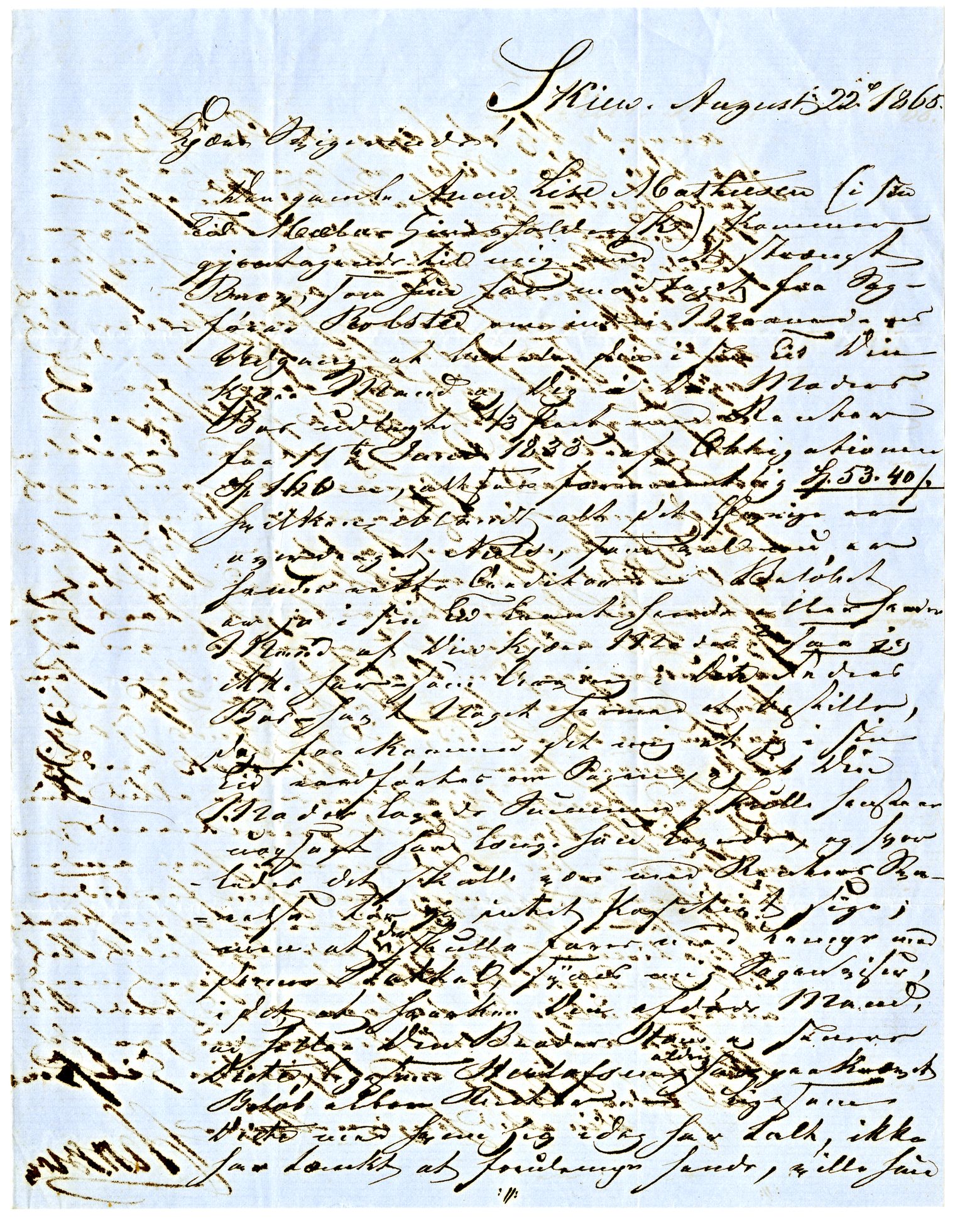 Diderik Maria Aalls brevsamling, NF/Ark-1023/F/L0002: D.M. Aalls brevsamling. B - C, 1799-1889, s. 25