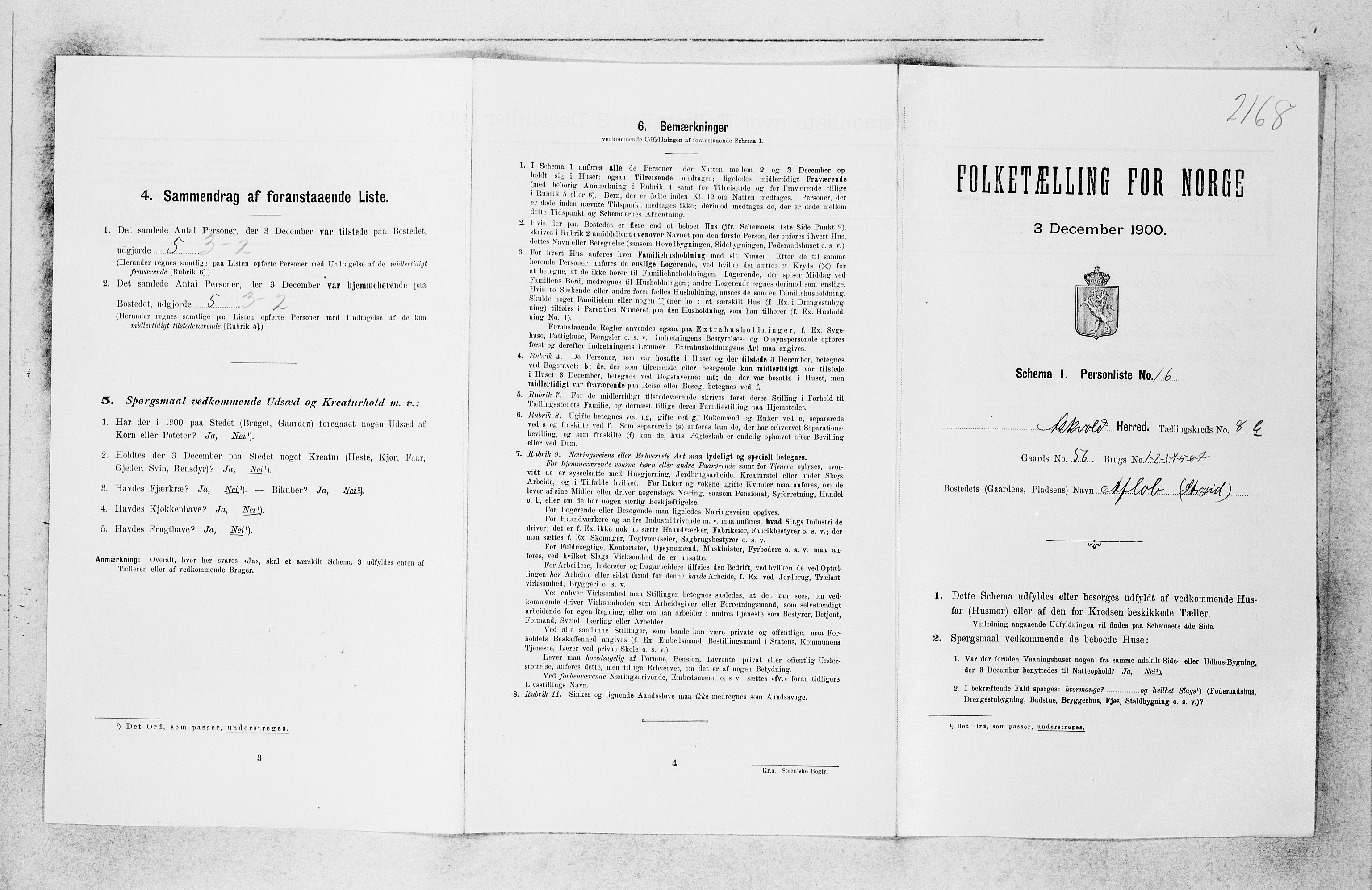 SAB, Folketelling 1900 for 1428 Askvoll herred, 1900, s. 774