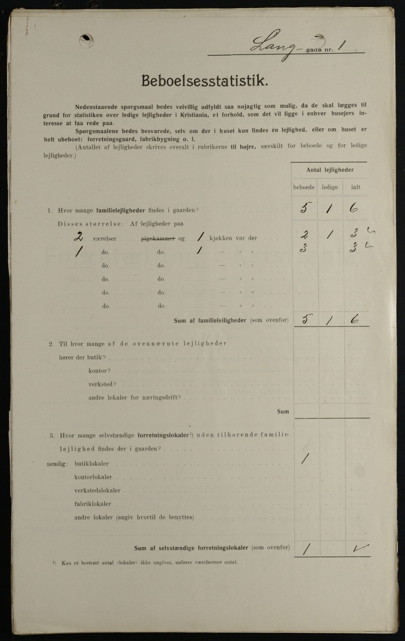 OBA, Kommunal folketelling 1.2.1908 for Kristiania kjøpstad, 1908, s. 50627