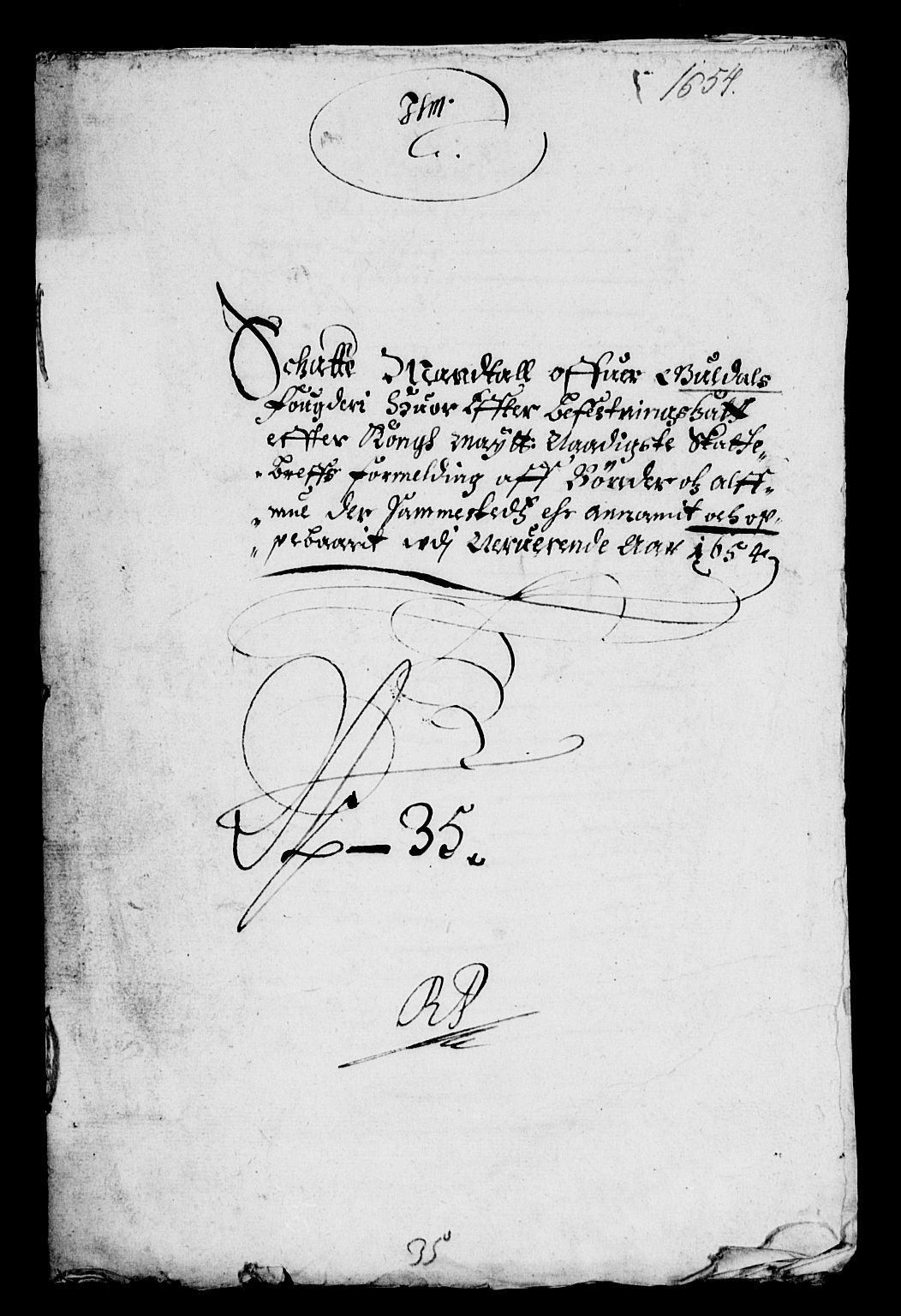 Rentekammeret inntil 1814, Reviderte regnskaper, Lensregnskaper, AV/RA-EA-5023/R/Rb/Rbw/L0118: Trondheim len, 1654-1655