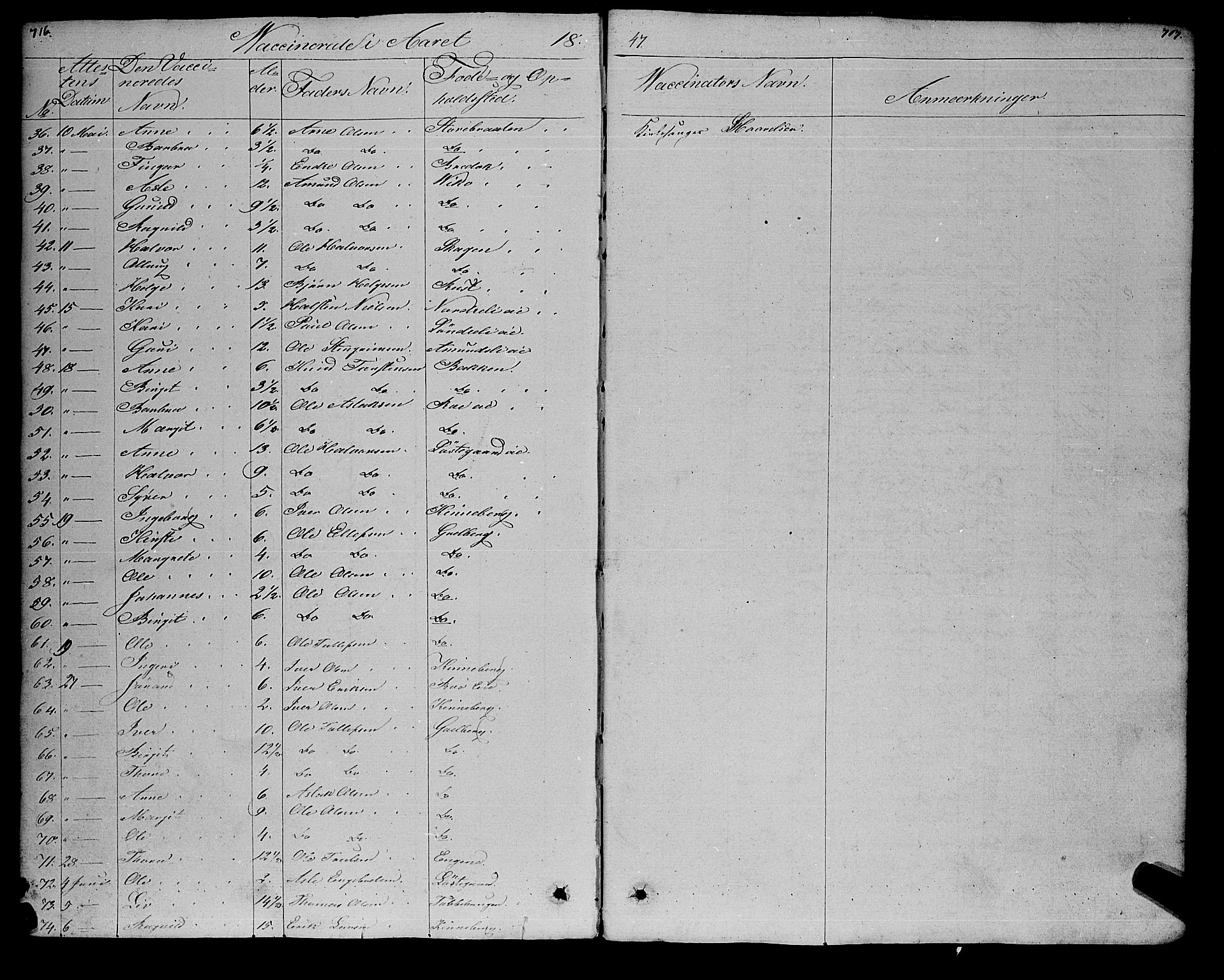 Gol kirkebøker, AV/SAKO-A-226/F/Fa/L0002: Ministerialbok nr. I 2, 1837-1863, s. 716-717