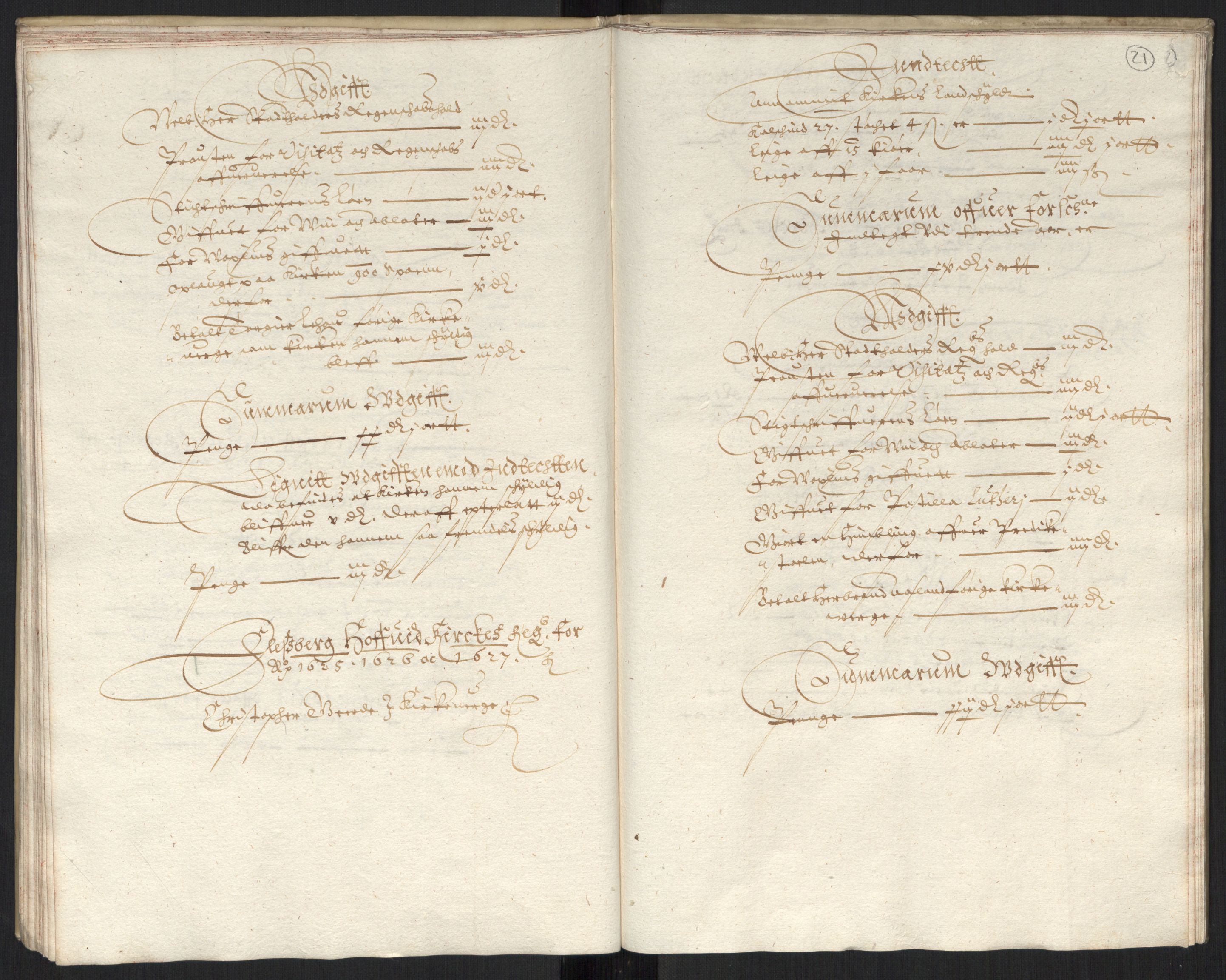 Rentekammeret inntil 1814, Reviderte regnskaper, Kirkeregnskap, AV/RA-EA-4067/Ra/L0004/0004: Kirkeregnskap / Noen resterende kirkeregnskaper for Oslo stift i Jens Juels tid, 1615-1628, s. 20b-21a