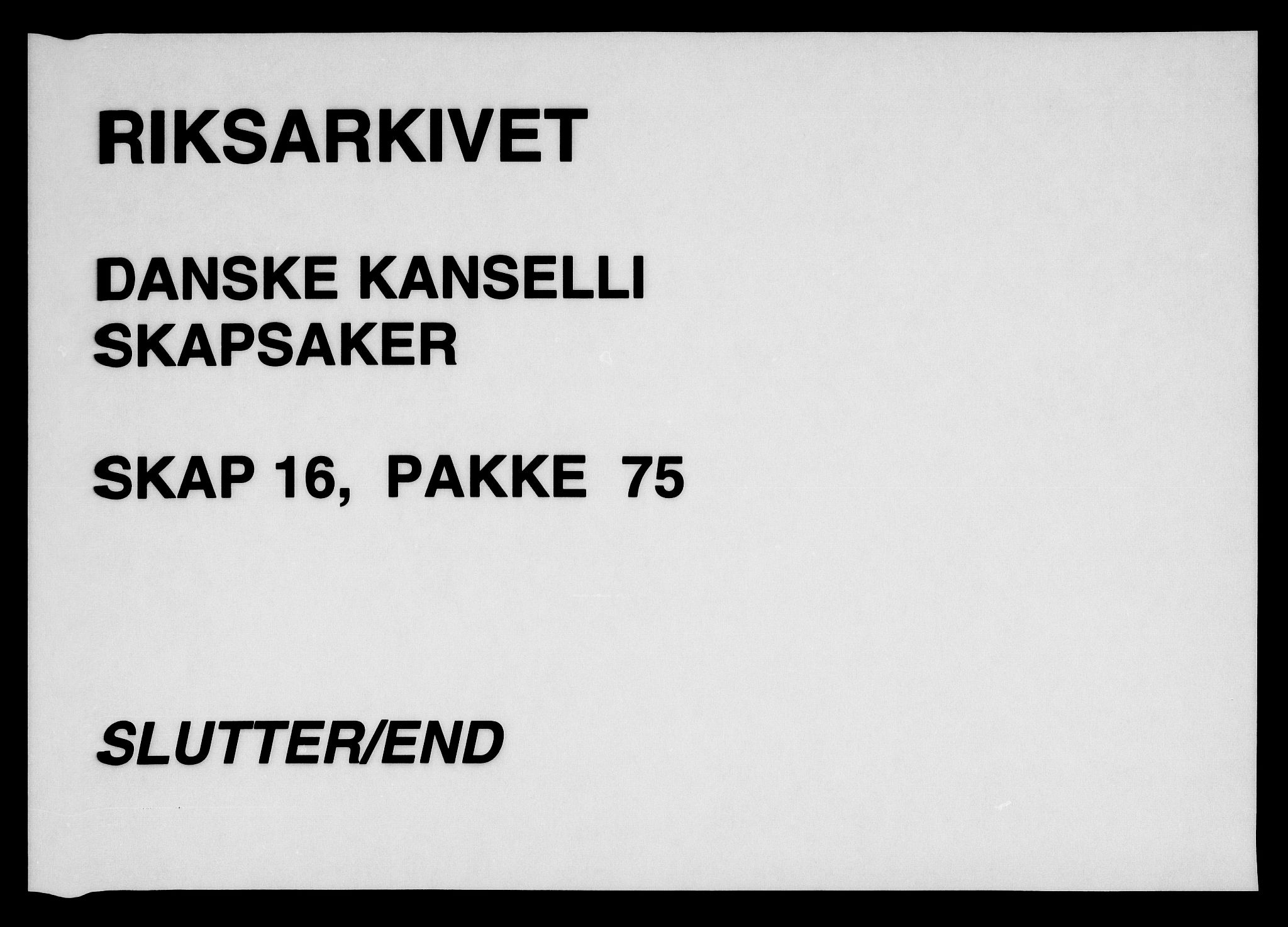 Danske Kanselli, Skapsaker, RA/EA-4061/F/L0126: Skap 16, pakke 74-76 II, 1789-1792, s. 240