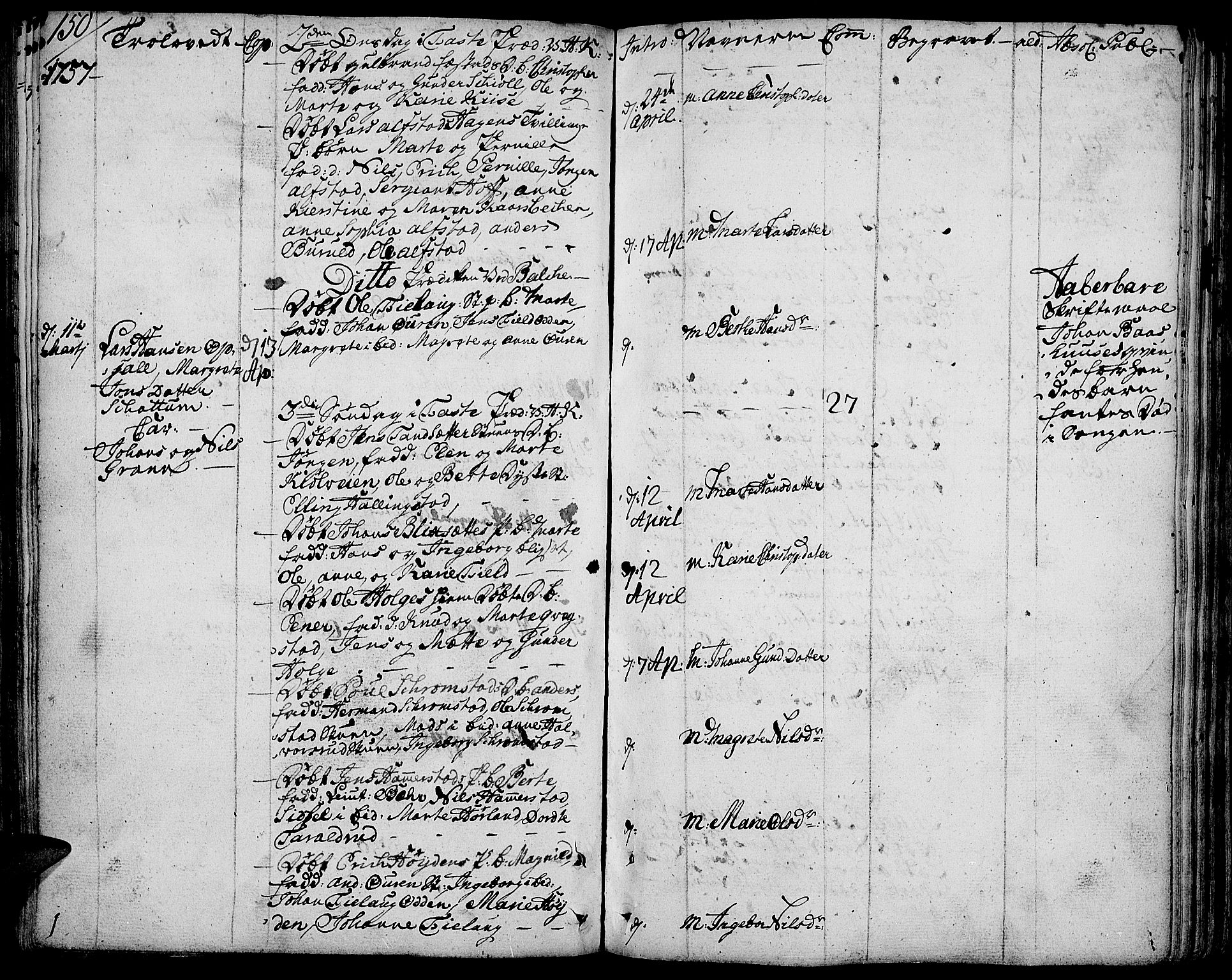Toten prestekontor, AV/SAH-PREST-102/H/Ha/Haa/L0004: Ministerialbok nr. 4, 1751-1761, s. 150