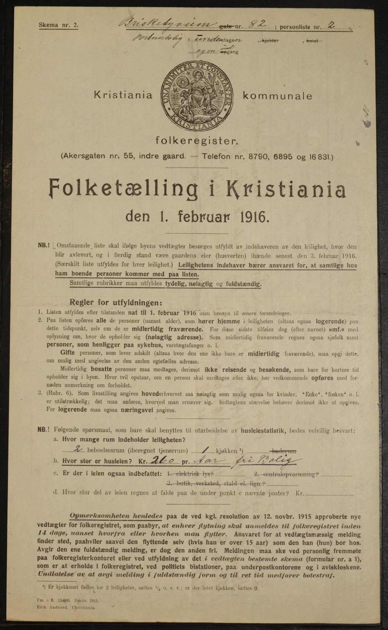 OBA, Kommunal folketelling 1.2.1916 for Kristiania, 1916, s. 9759