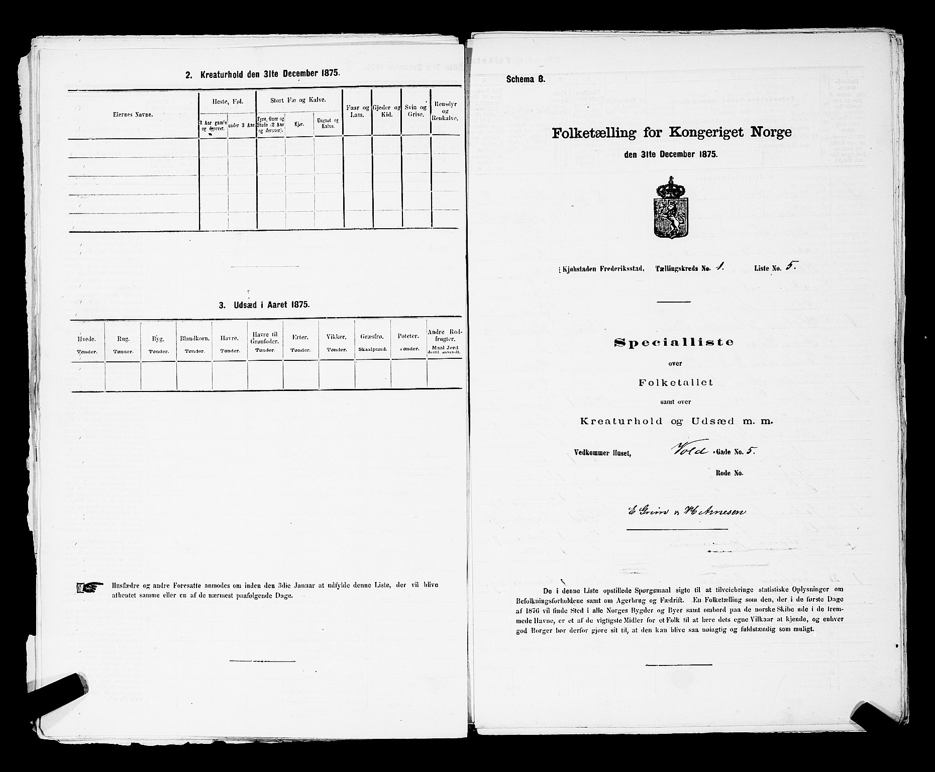 RA, Folketelling 1875 for 0103B Fredrikstad prestegjeld, Fredrikstad kjøpstad, 1875, s. 26