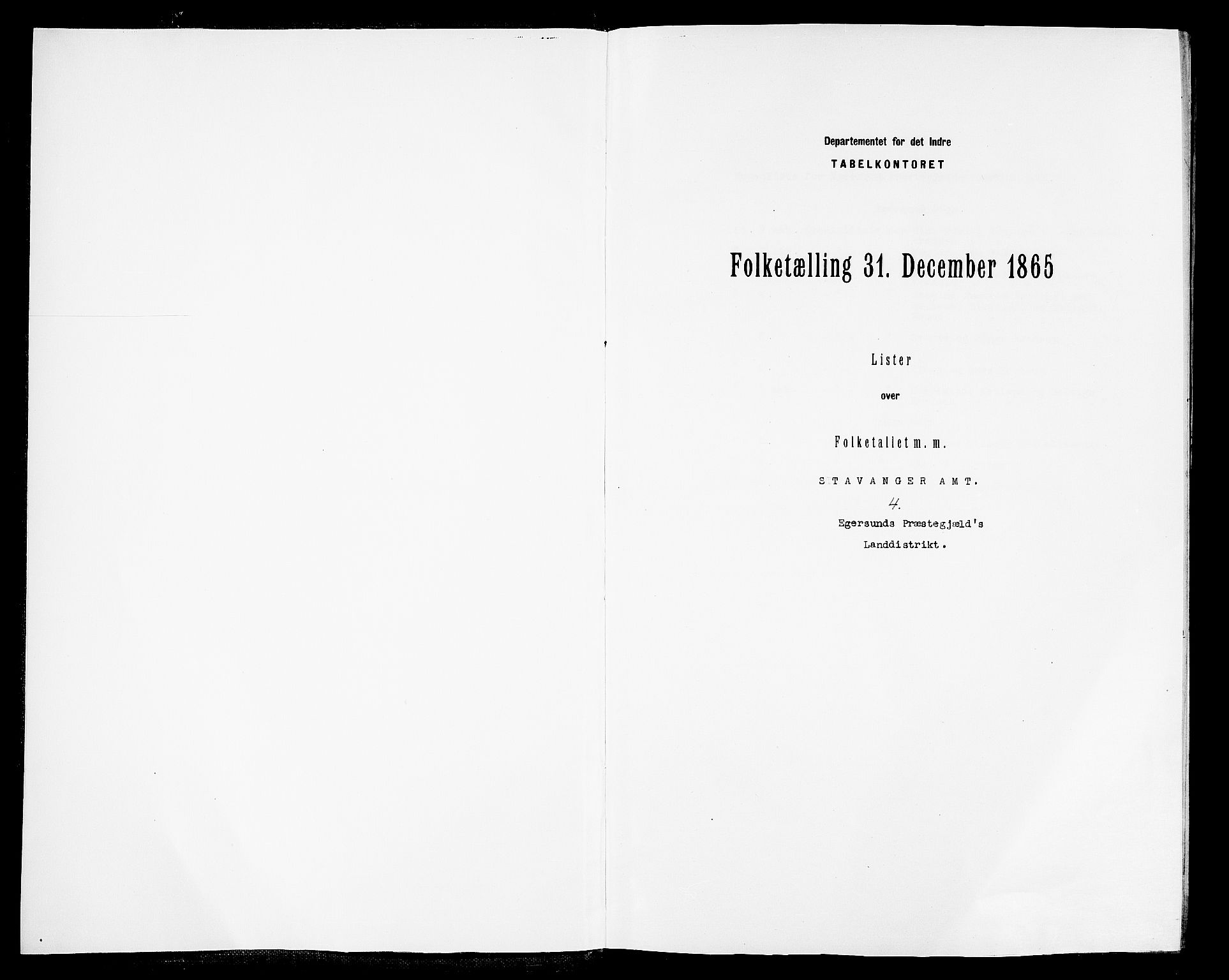 RA, Folketelling 1865 for 1116L Eigersund prestegjeld, Eigersund landsokn og Ogna sokn, 1865, s. 3