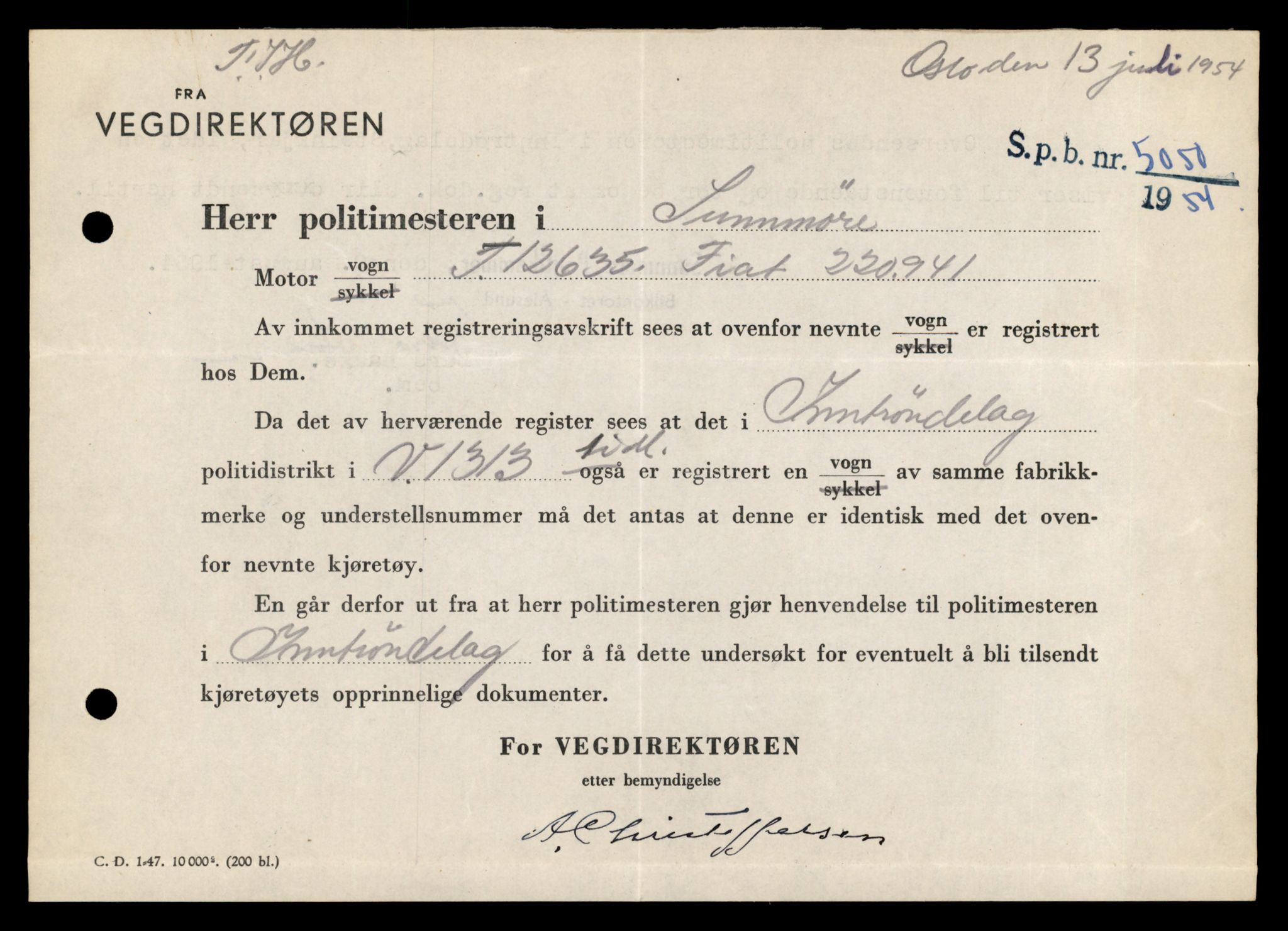 Møre og Romsdal vegkontor - Ålesund trafikkstasjon, AV/SAT-A-4099/F/Fe/L0034: Registreringskort for kjøretøy T 12500 - T 12652, 1927-1998, s. 2658