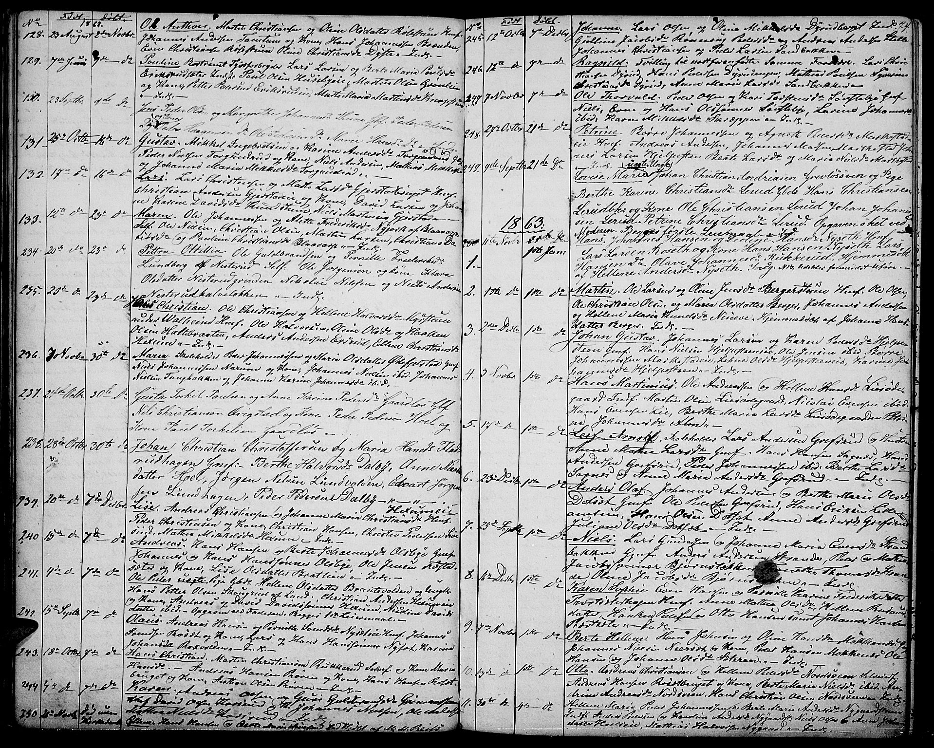 Vestre Toten prestekontor, AV/SAH-PREST-108/H/Ha/Hab/L0005: Klokkerbok nr. 5, 1854-1870, s. 74