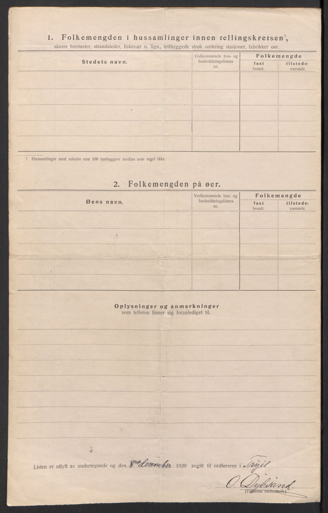 SAH, Folketelling 1920 for 0428 Trysil herred, 1920, s. 83