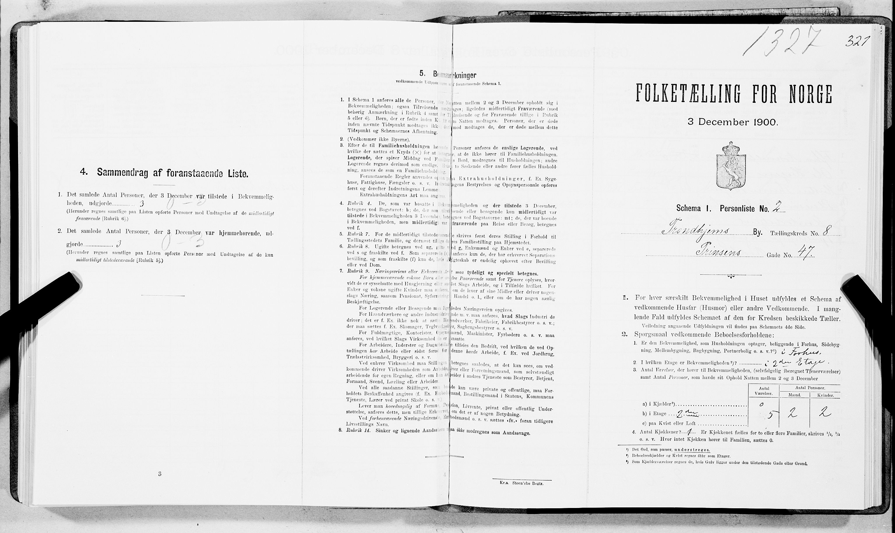 SAT, Folketelling 1900 for 1601 Trondheim kjøpstad, 1900, s. 1377