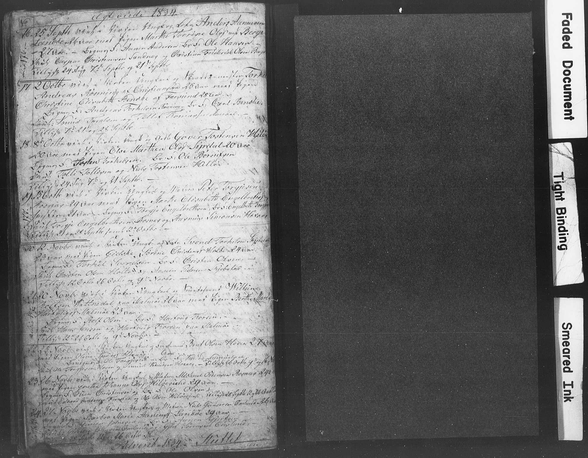 Mandal sokneprestkontor, SAK/1111-0030/F/Fb/Fba/L0003: Klokkerbok nr. B 1B, 1831-1834, s. 49