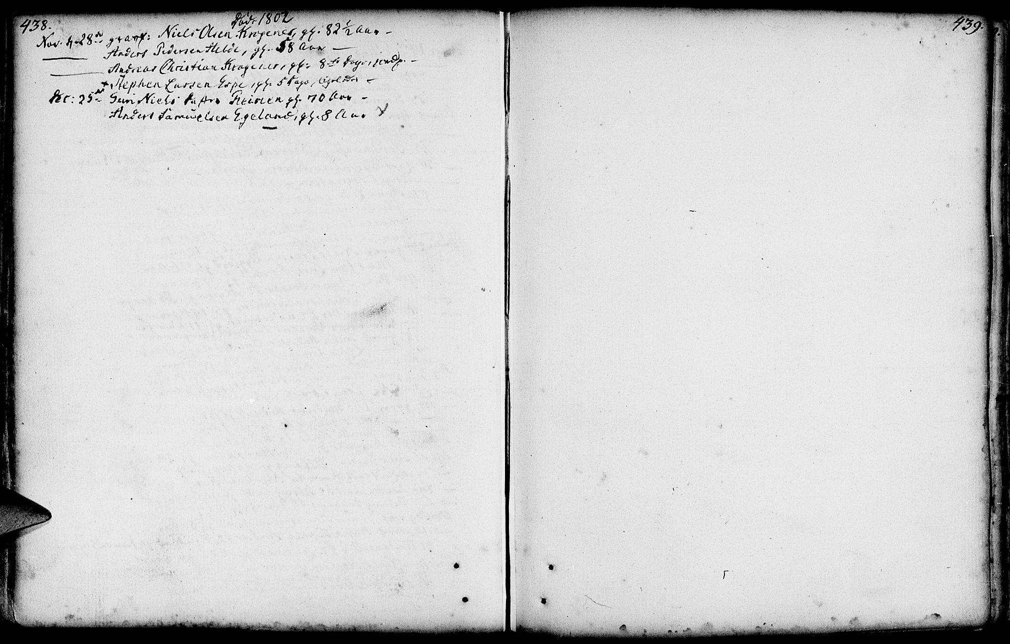 Førde sokneprestembete, AV/SAB-A-79901/H/Haa/Haaa/L0004: Ministerialbok nr. A 4, 1781-1803, s. 438-439