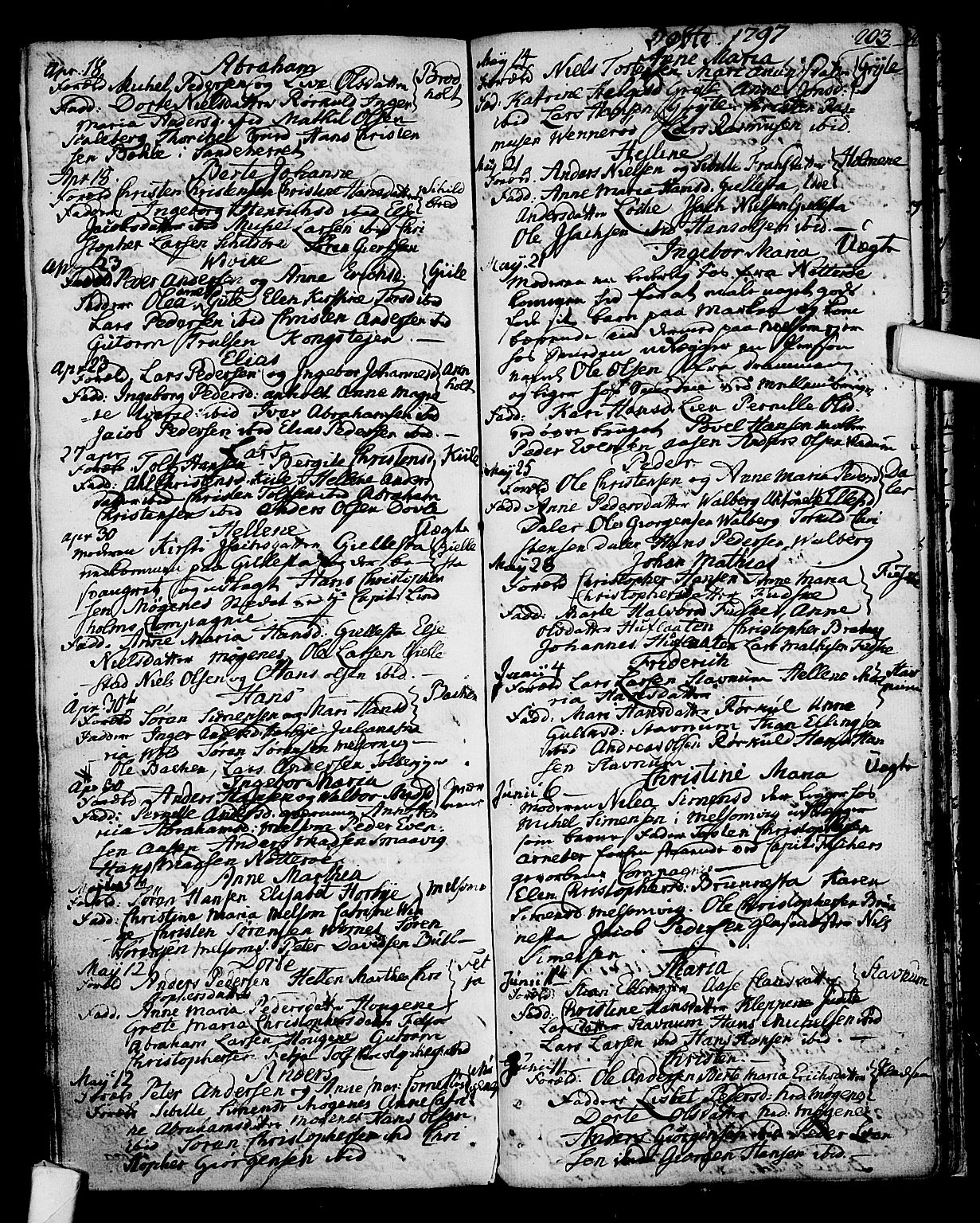 Stokke kirkebøker, SAKO/A-320/F/Fa/L0003: Ministerialbok nr. I 3, 1771-1803, s. 203