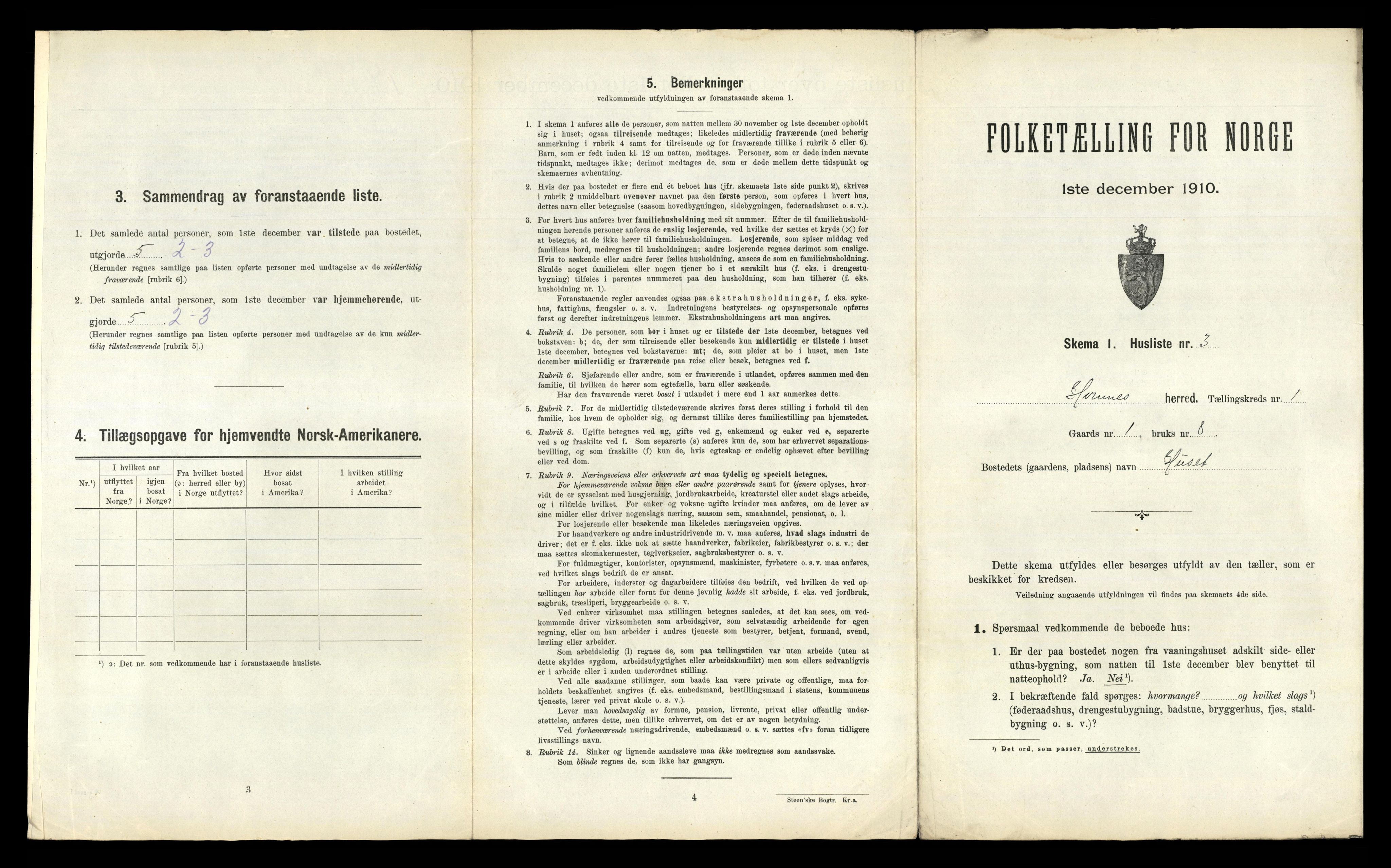RA, Folketelling 1910 for 0936 Hornnes herred, 1910, s. 34