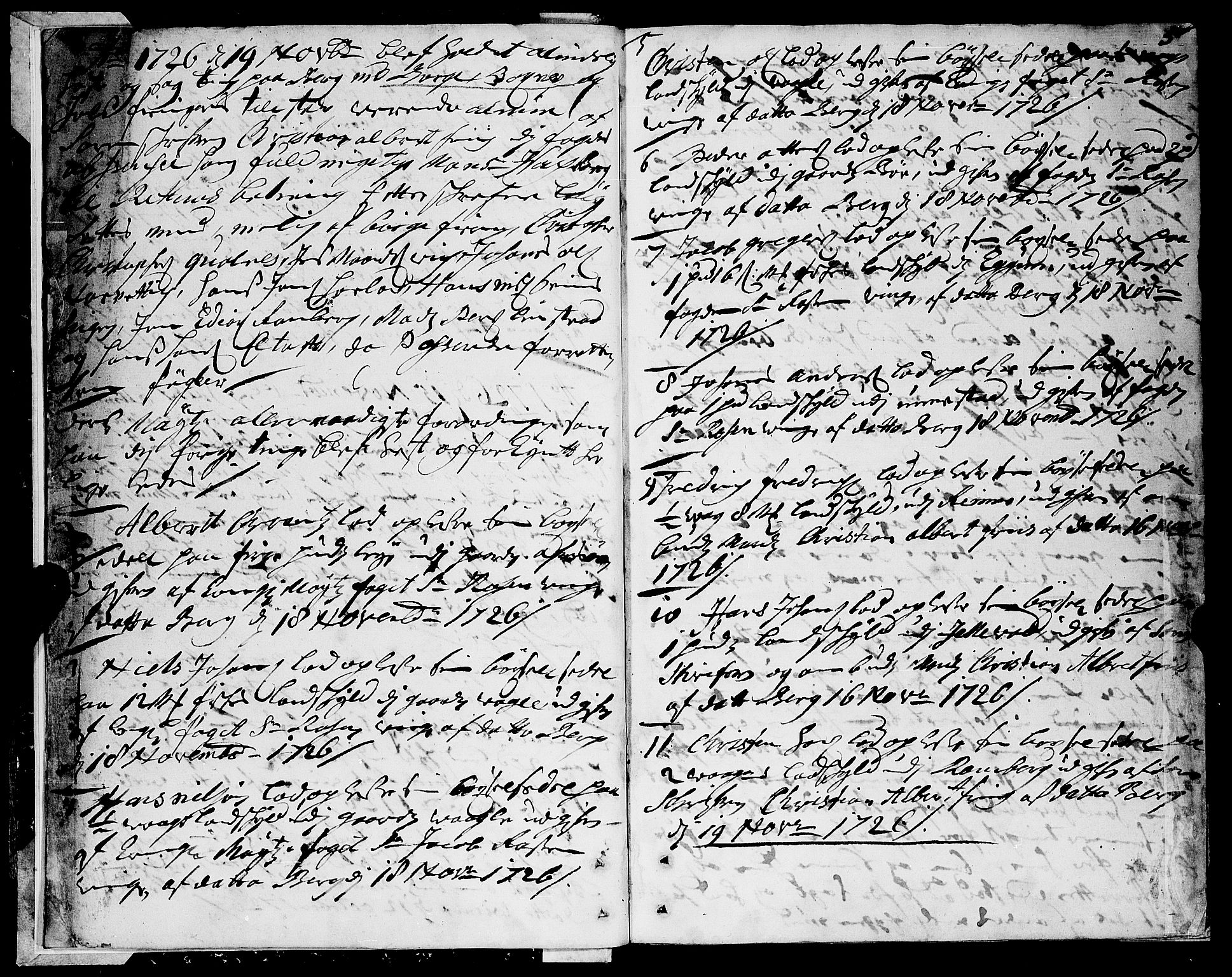 Lofoten sorenskriveri, SAT/A-0017/1/1/1A/L0003: Tingbok, 1726-1796, s. 4b-5a