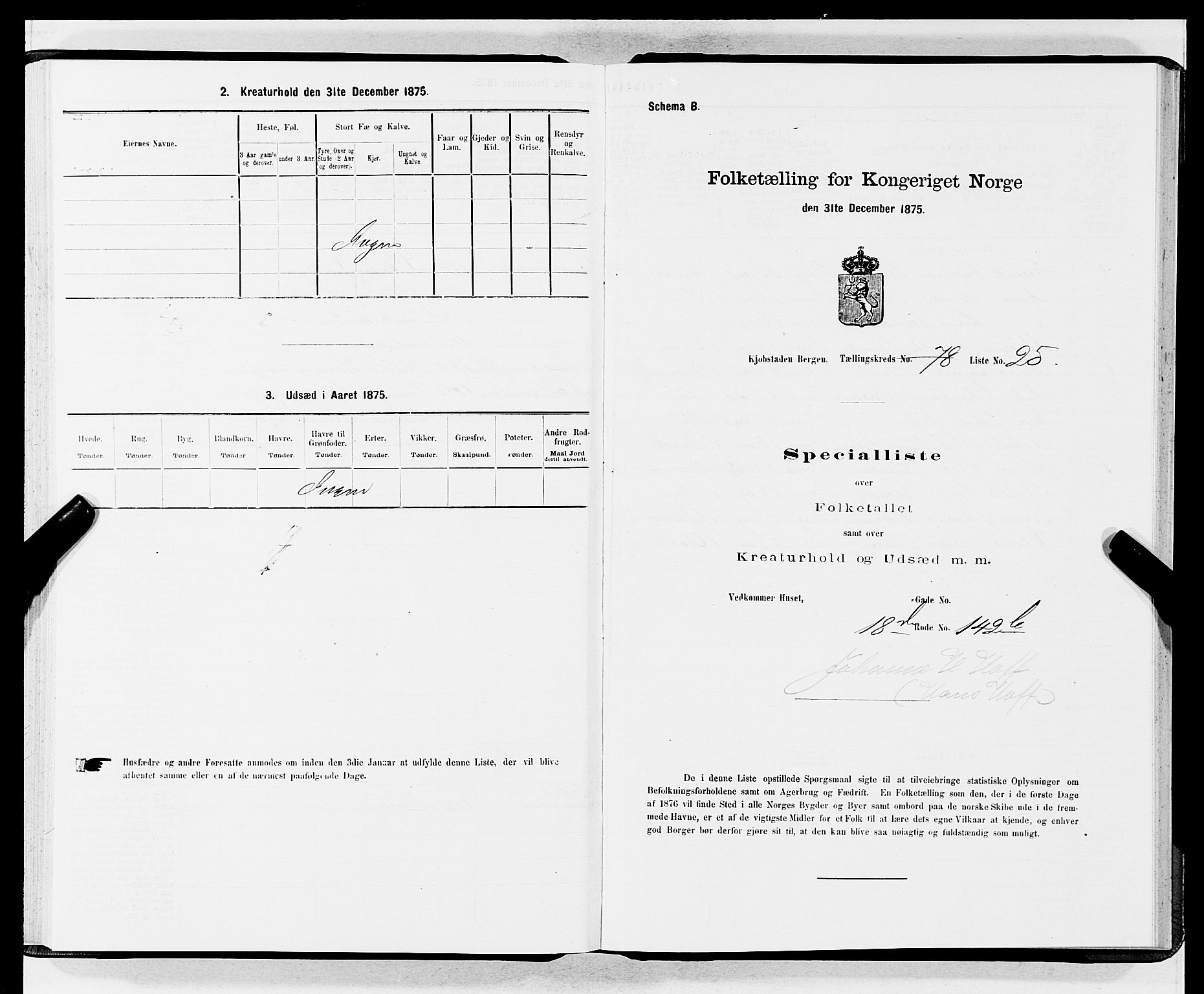 SAB, Folketelling 1875 for 1301 Bergen kjøpstad, 1875, s. 4228