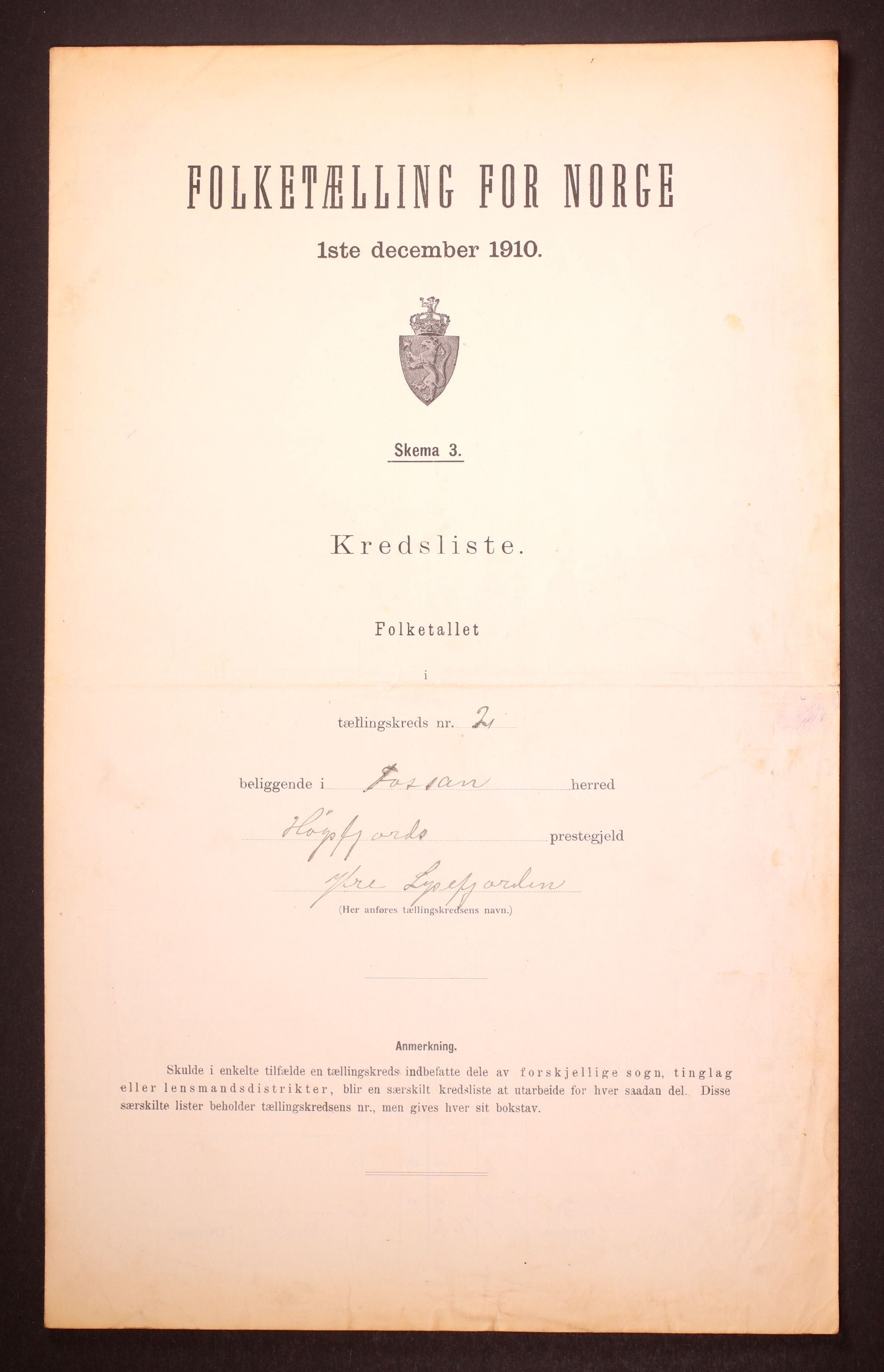 RA, Folketelling 1910 for 1129 Forsand herred, 1910, s. 7