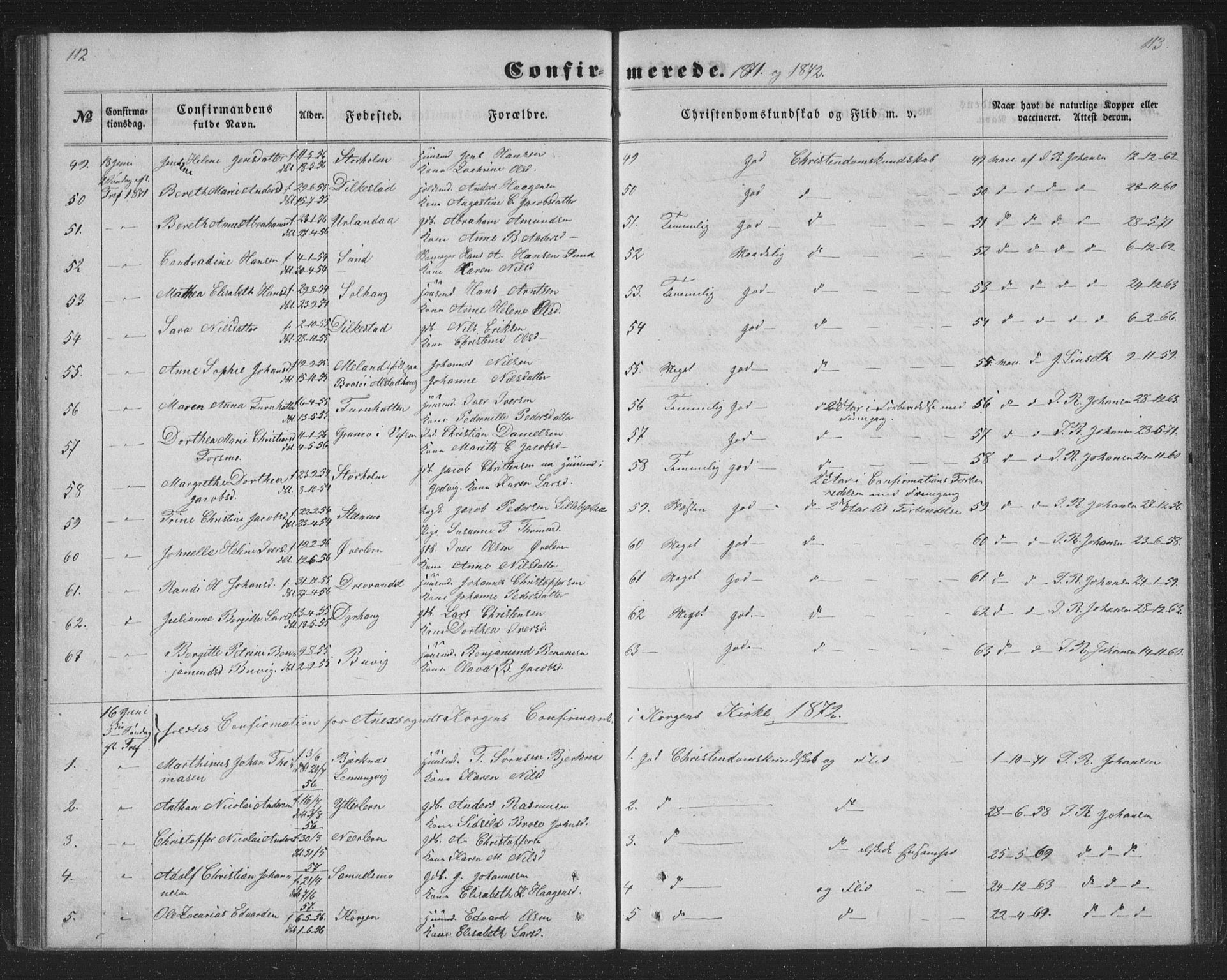 Ministerialprotokoller, klokkerbøker og fødselsregistre - Nordland, AV/SAT-A-1459/825/L0366: Klokkerbok nr. 825C03, 1858-1884, s. 112-113