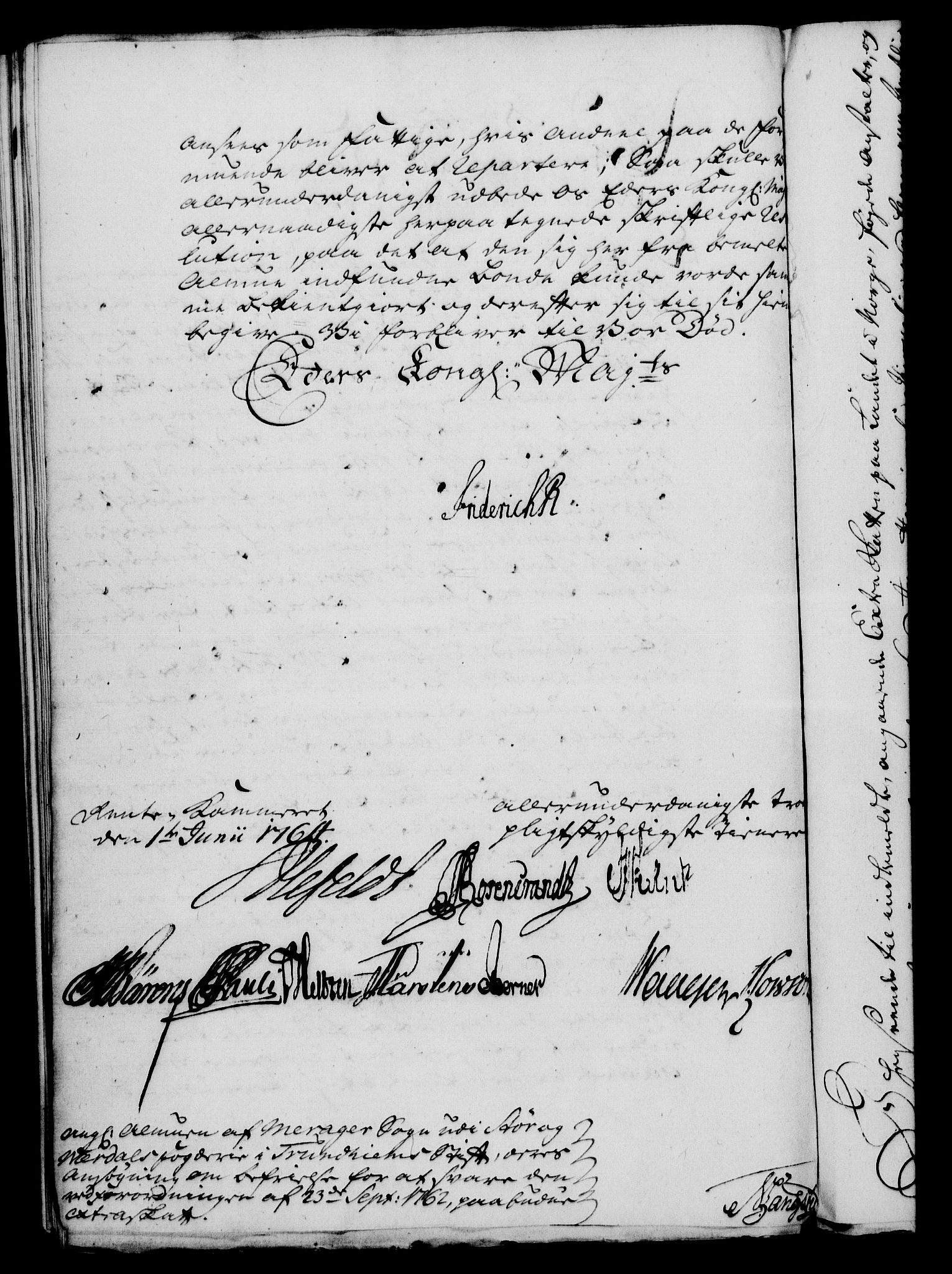 Rentekammeret, Kammerkanselliet, RA/EA-3111/G/Gf/Gfa/L0046: Norsk relasjons- og resolusjonsprotokoll (merket RK 52.46), 1764, s. 213