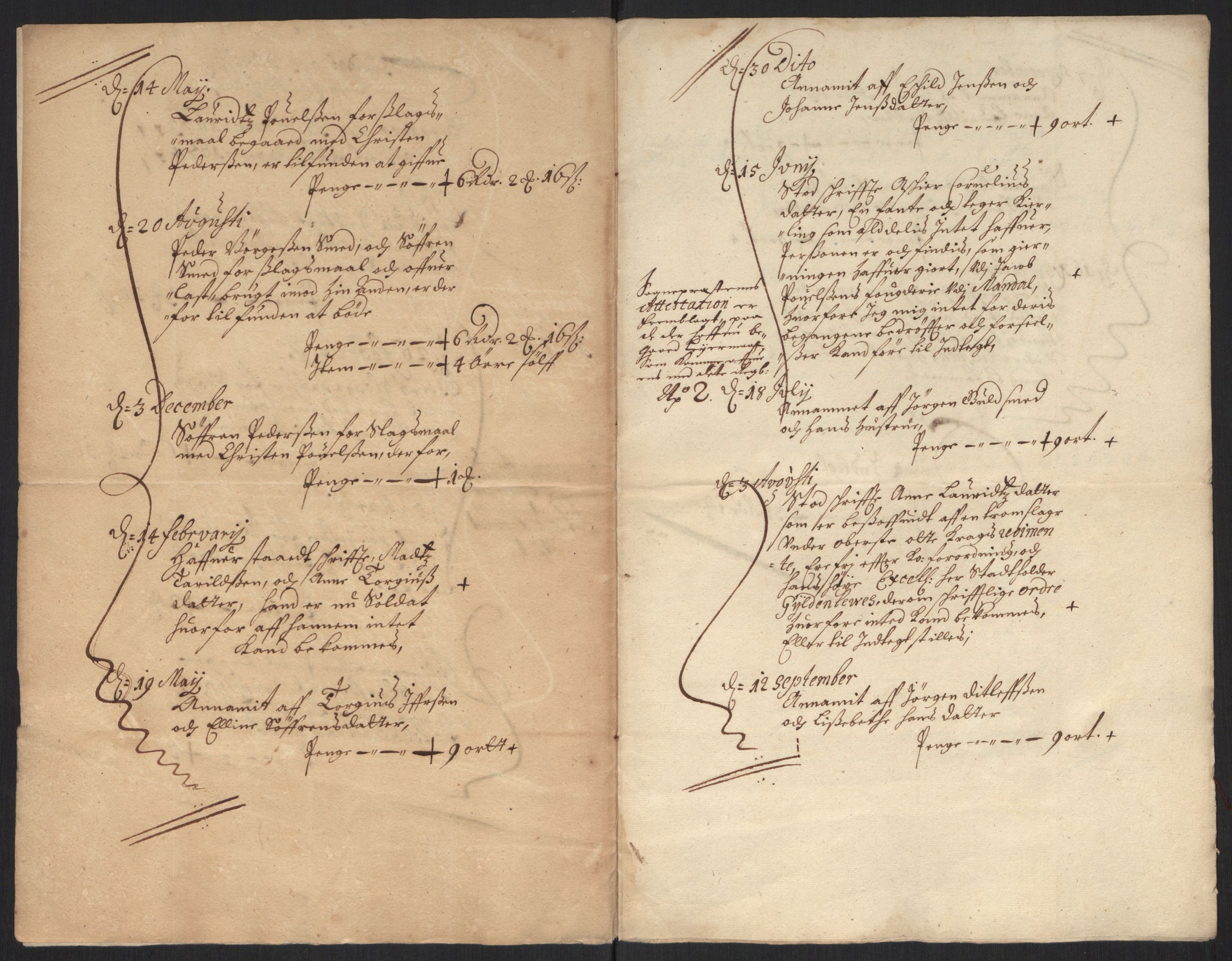 Rentekammeret inntil 1814, Reviderte regnskaper, Byregnskaper, AV/RA-EA-4066/R/Rm/L0284: [M17] Sikt og sakefall, 1658-1680, s. 82