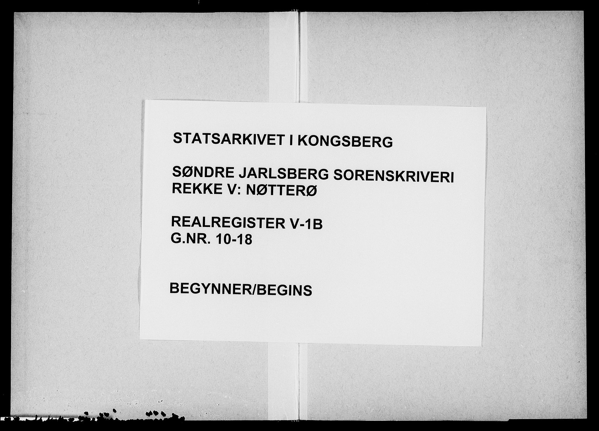 Søndre Jarlsberg sorenskriveri, SAKO/A-129/G/Gb/Gbe/L0001B: Panteregister nr. V 1b