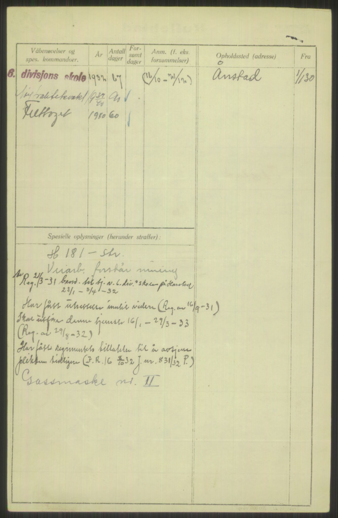 Forsvaret, Troms infanteriregiment nr. 16, AV/RA-RAFA-3146/P/Pa/L0014: Rulleblad for regimentets menige mannskaper, årsklasse 1930, 1930, s. 342