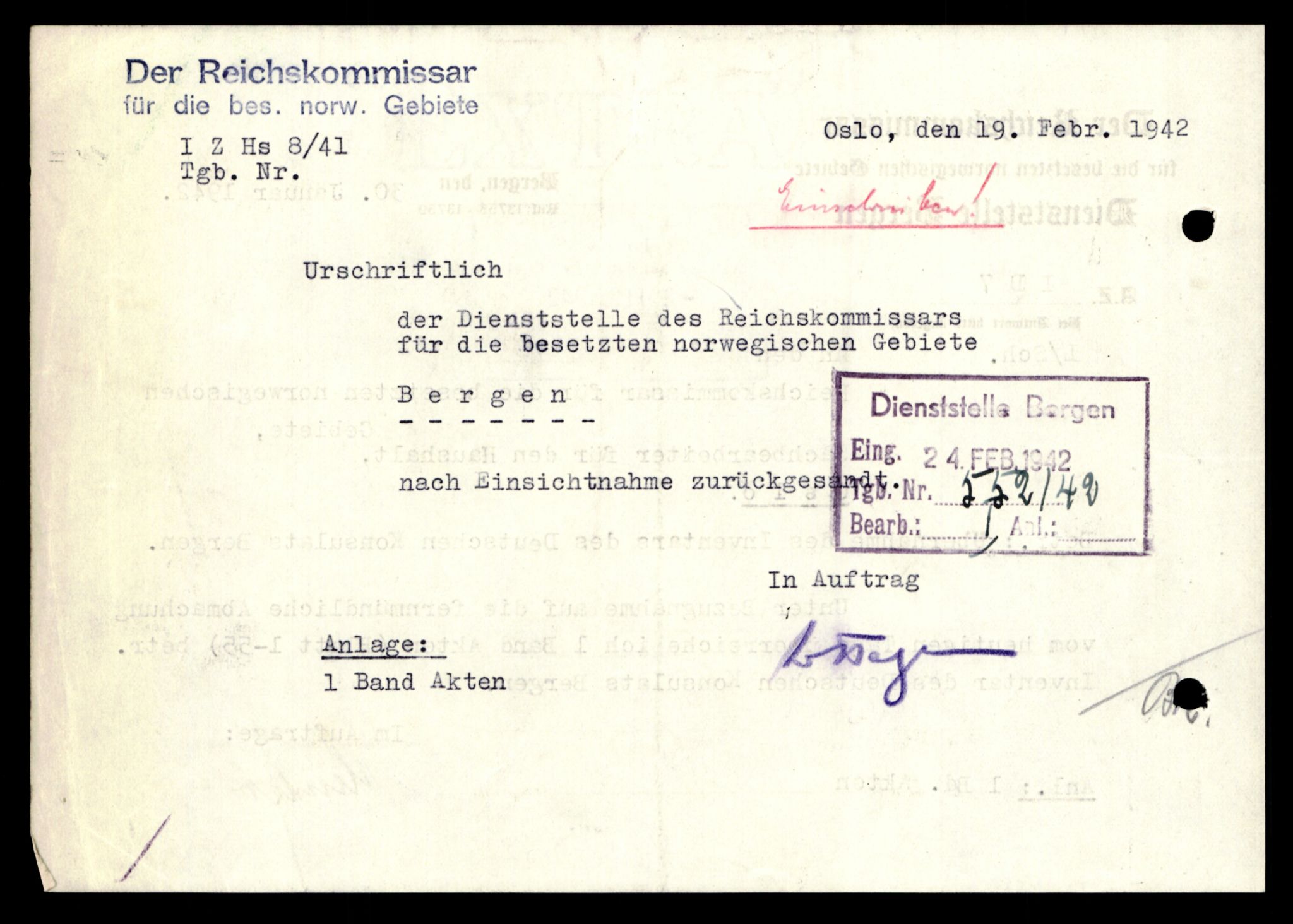 Forsvarets Overkommando. 2 kontor. Arkiv 11.4. Spredte tyske arkivsaker, AV/RA-RAFA-7031/D/Dar/Darc/L0021: FO.II. Tyske konsulater, 1929-1940, s. 105